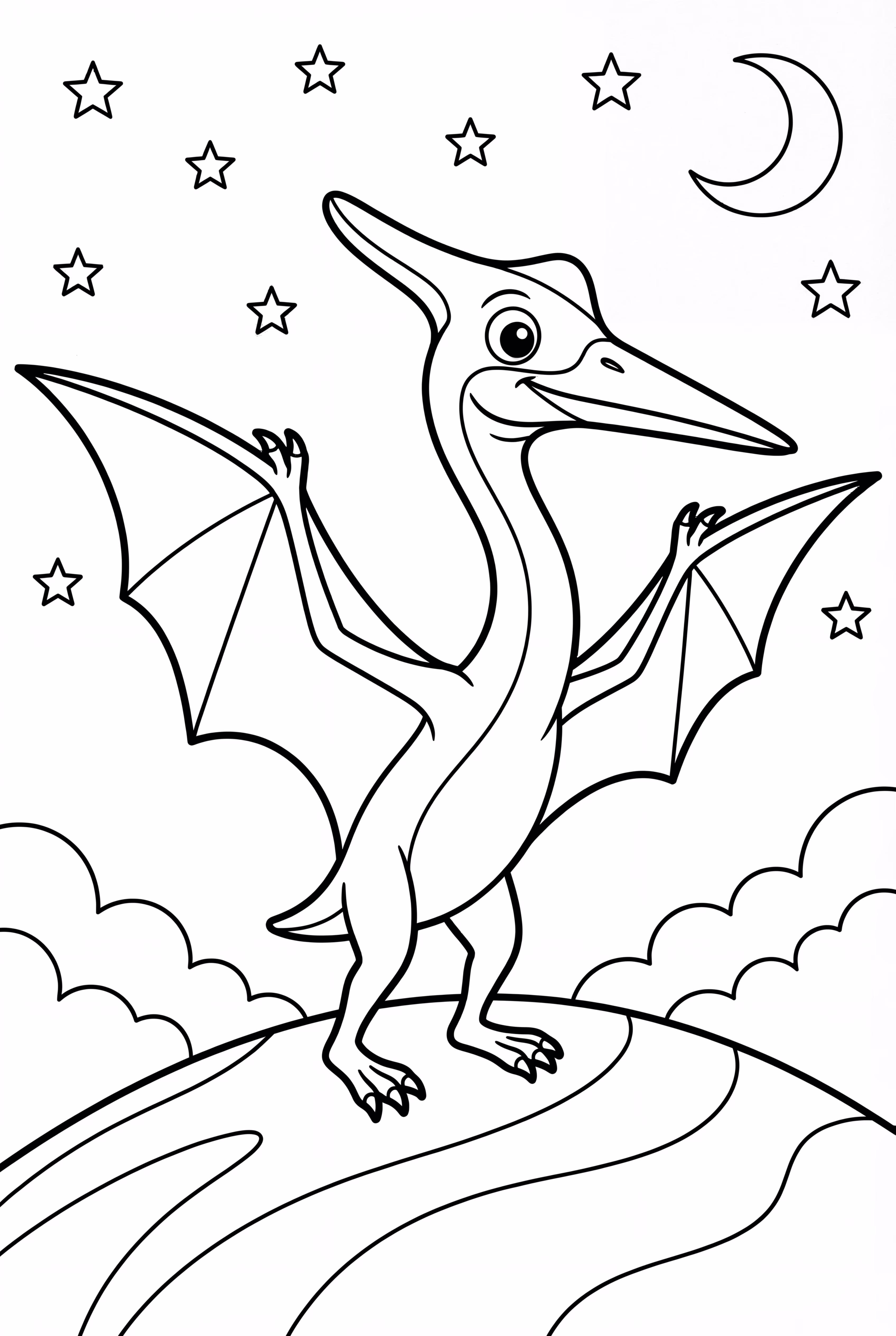 星空の下のケツァルコアトルス