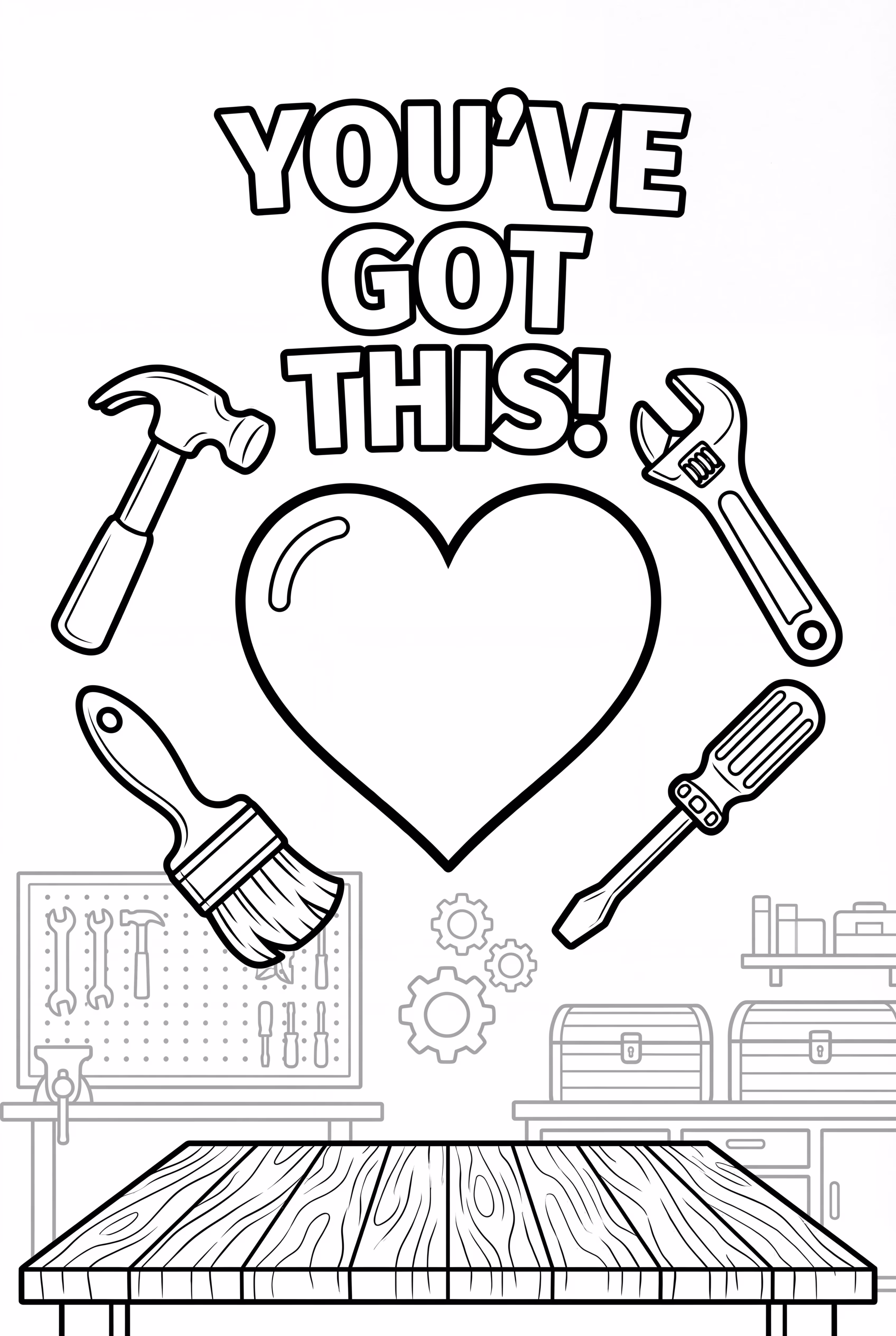 Citation Pour Lui Avec Des Outils Et Un Cœur