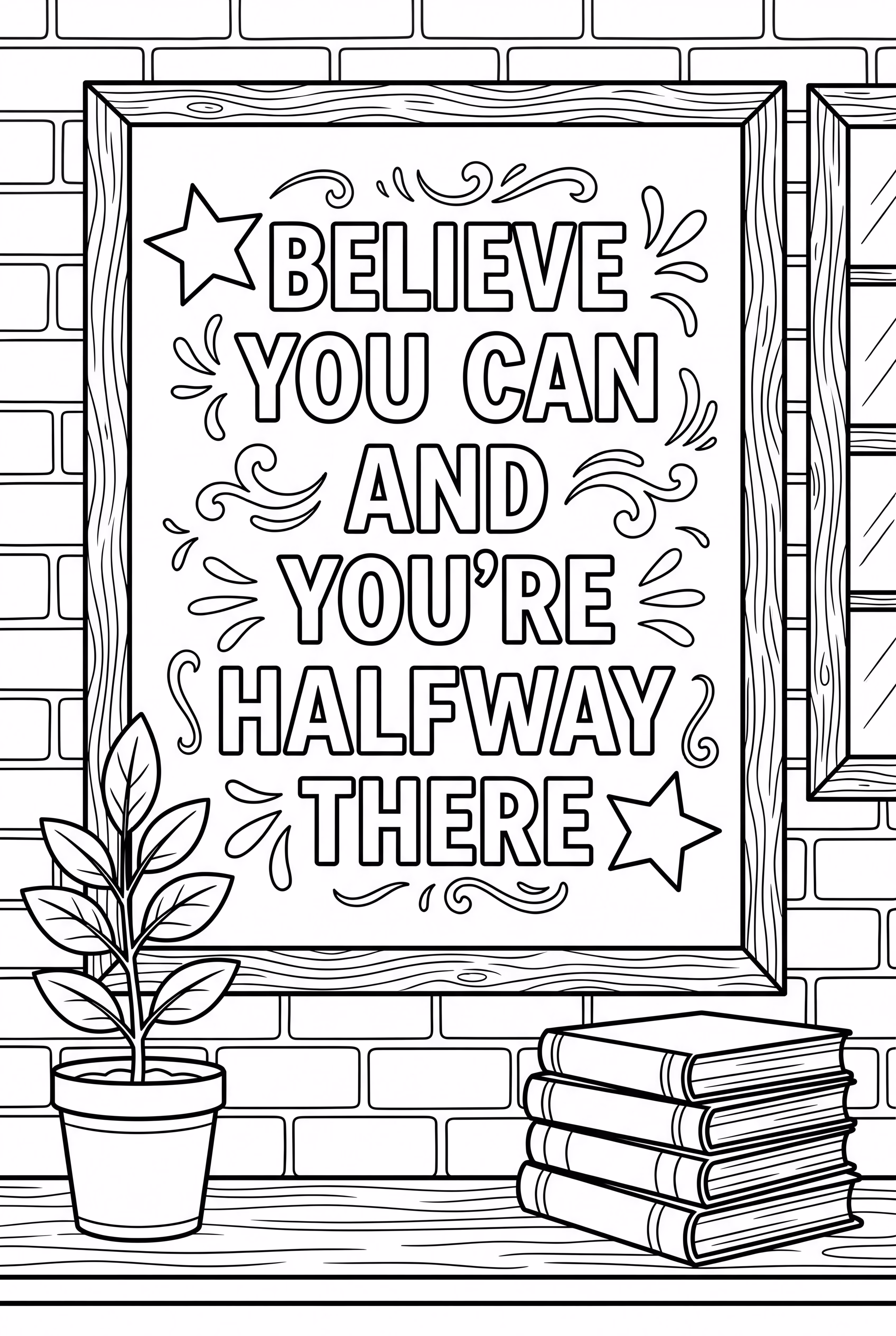 Citation sur un tableau noir encadré