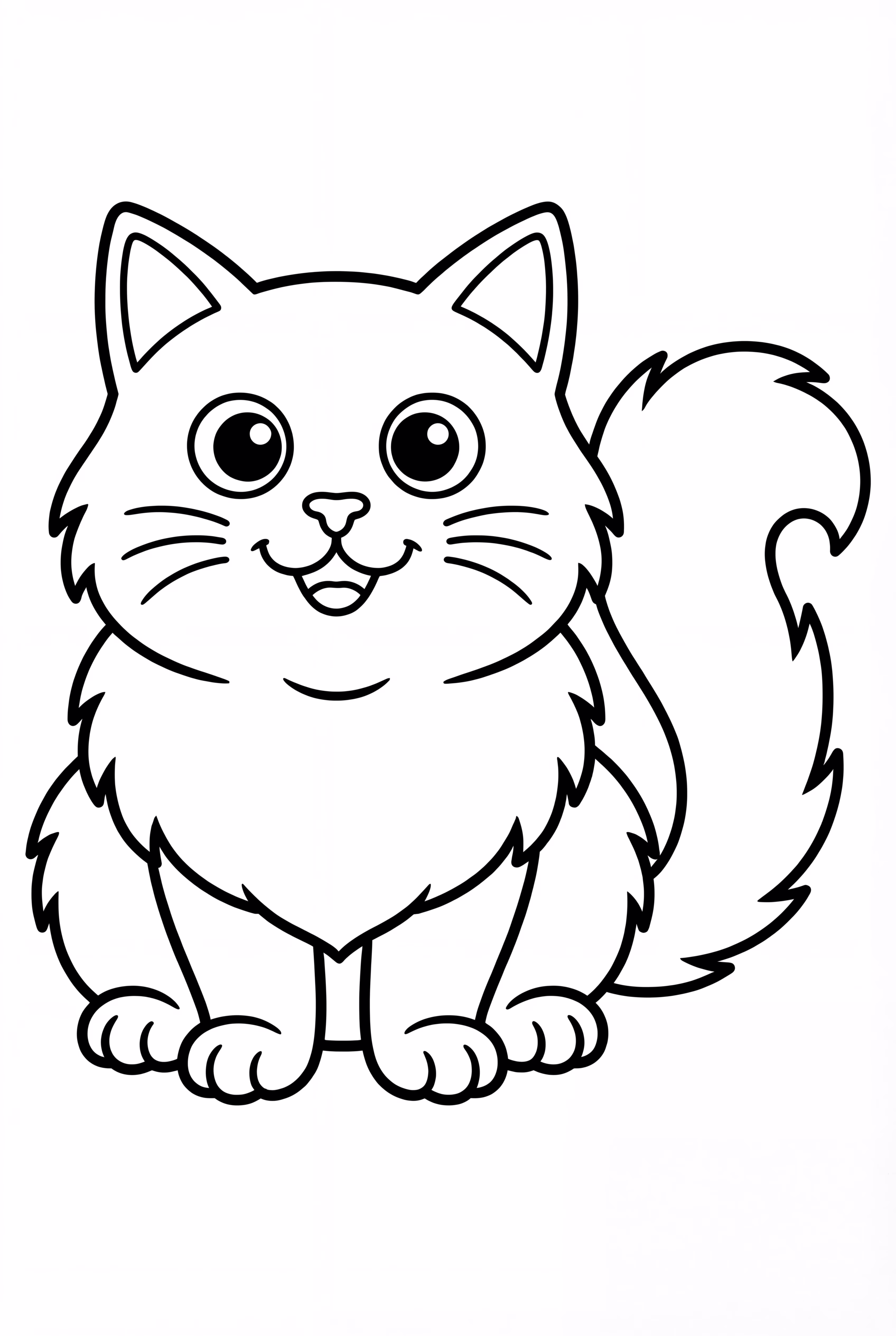 Ragdoll Cat With Fluffy Tail