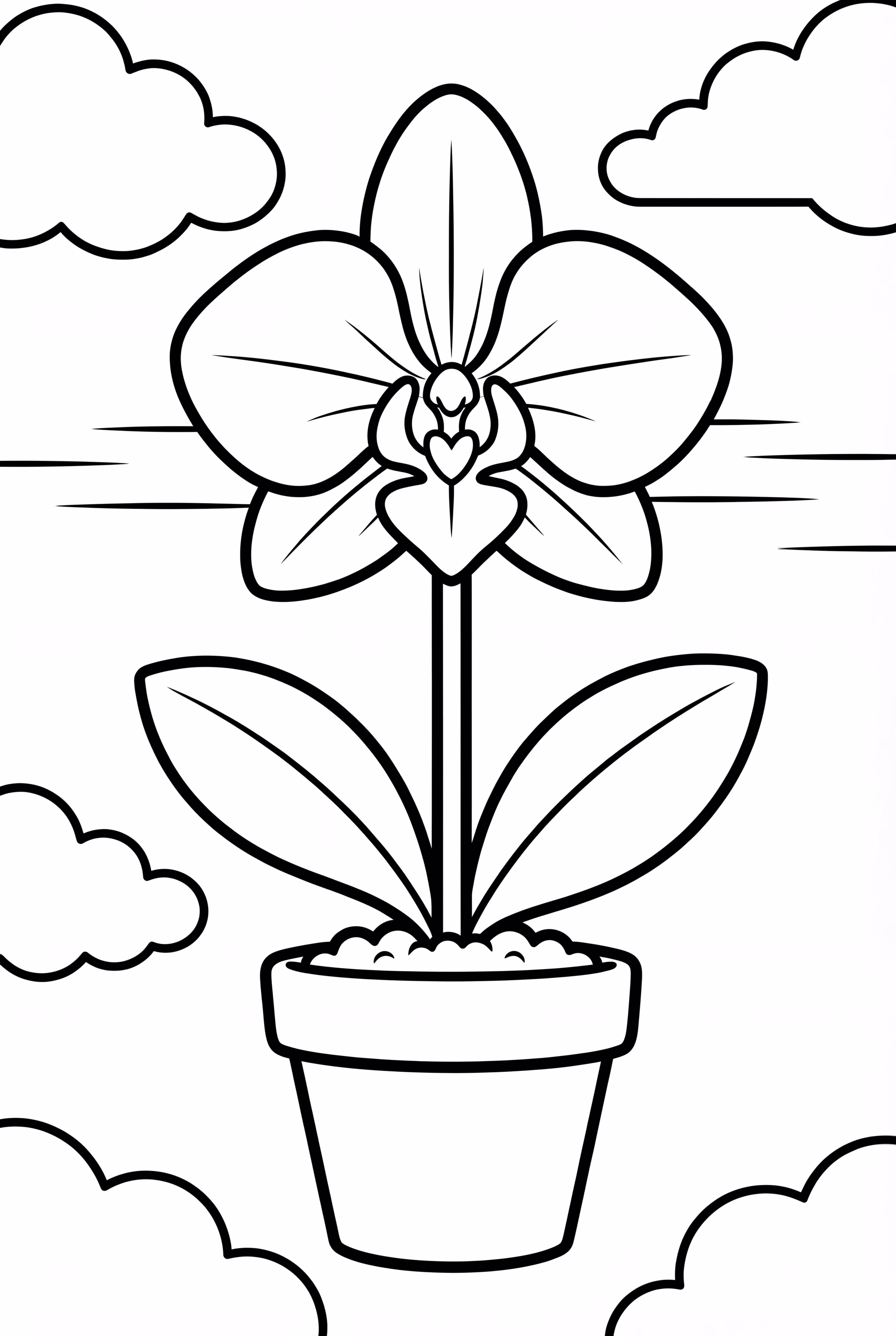 Rainbow-Colored Orchid Gradient