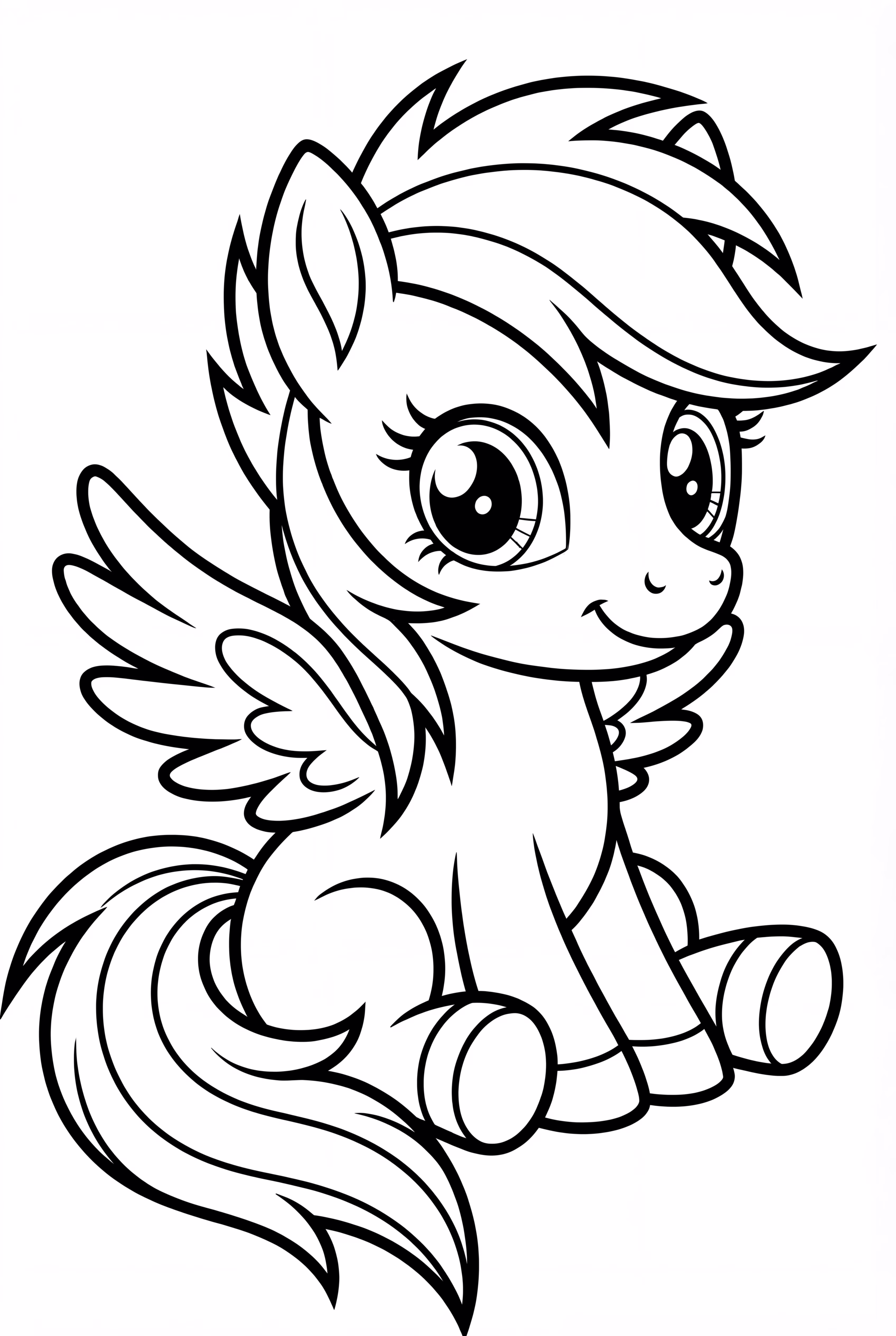 Rainbow Dash As A Cute Filly