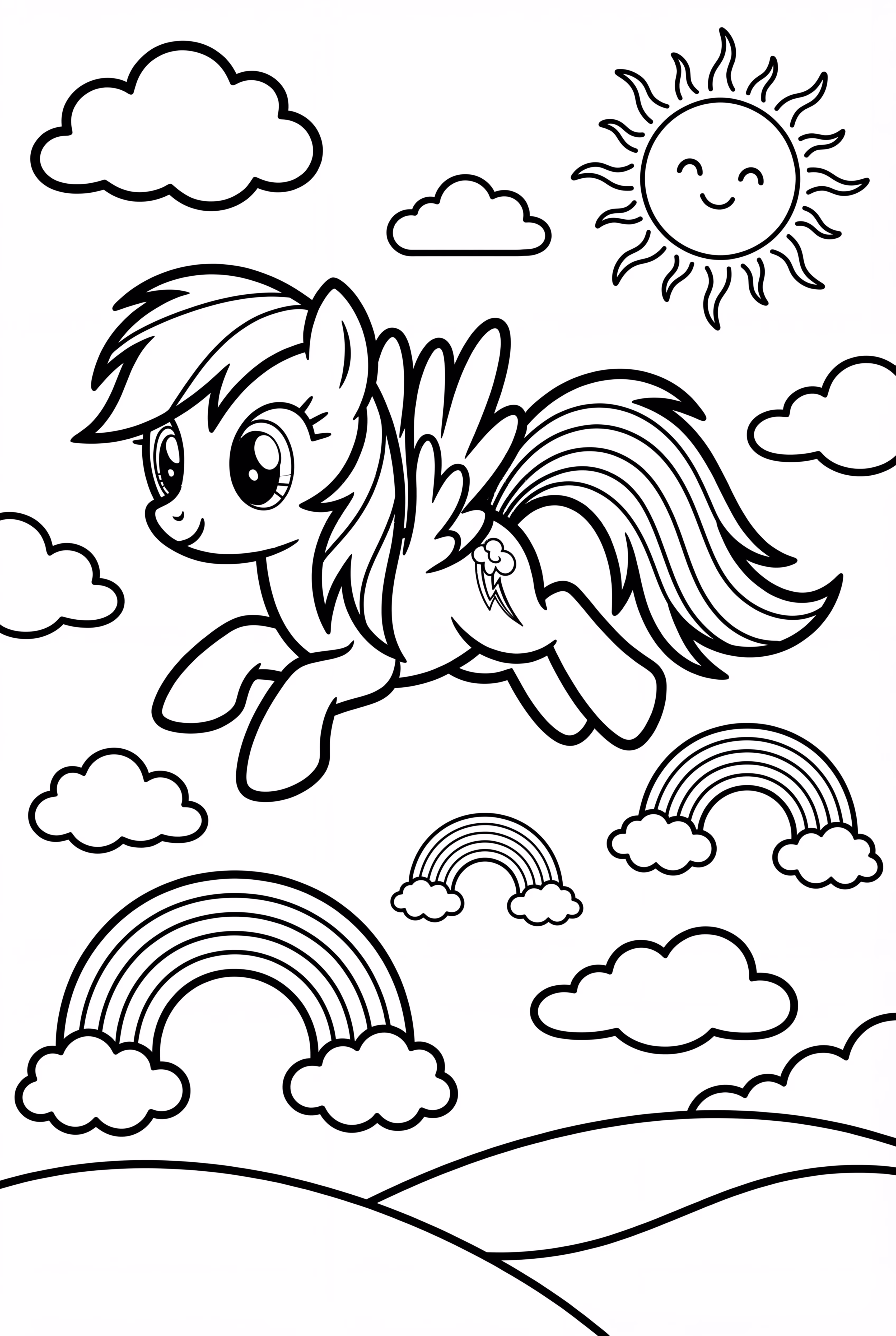 Rainbow Dash Guiding The Weather