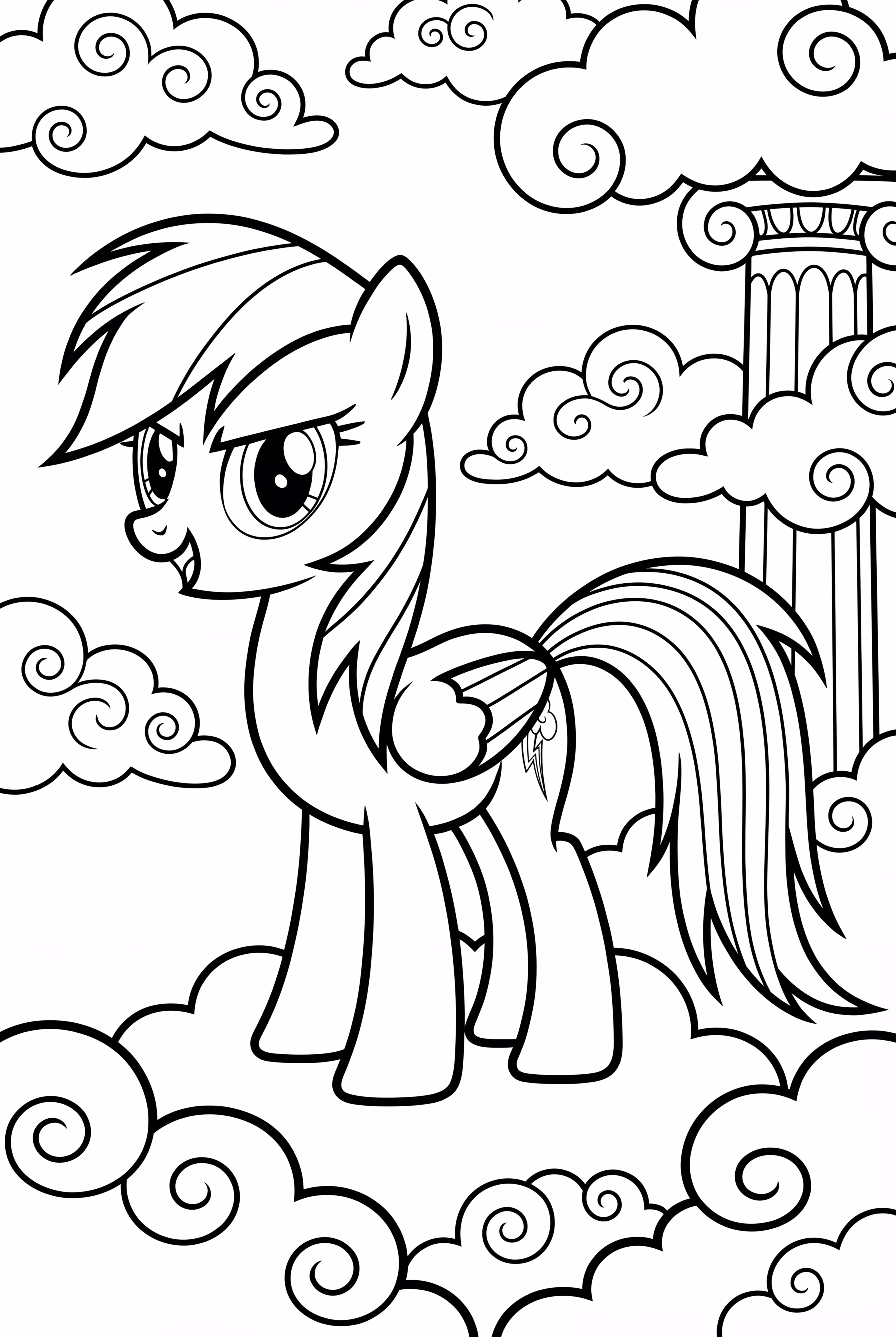 Rainbow Dash In Her Cloudominium