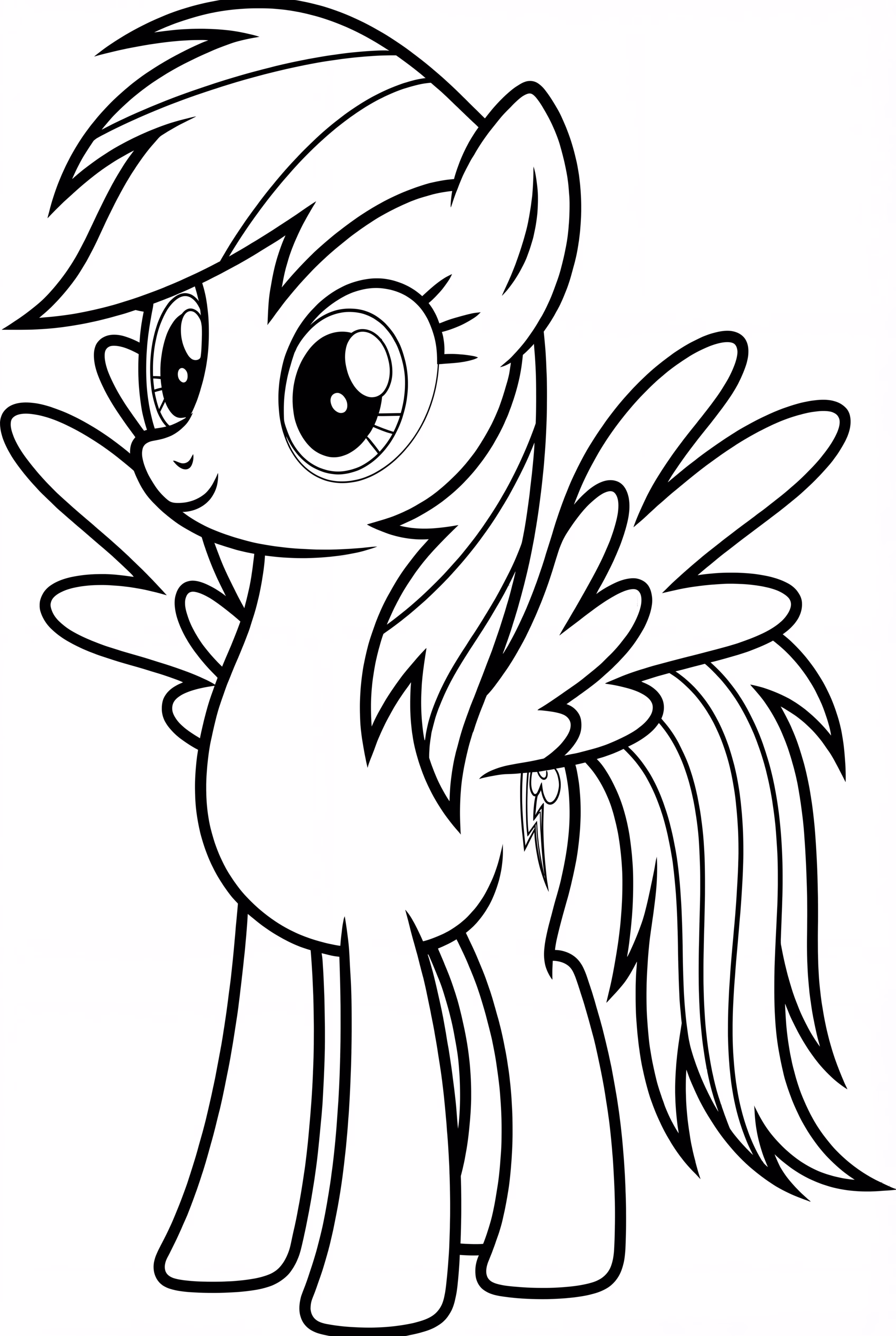 Rainbow Dash Looking Curious