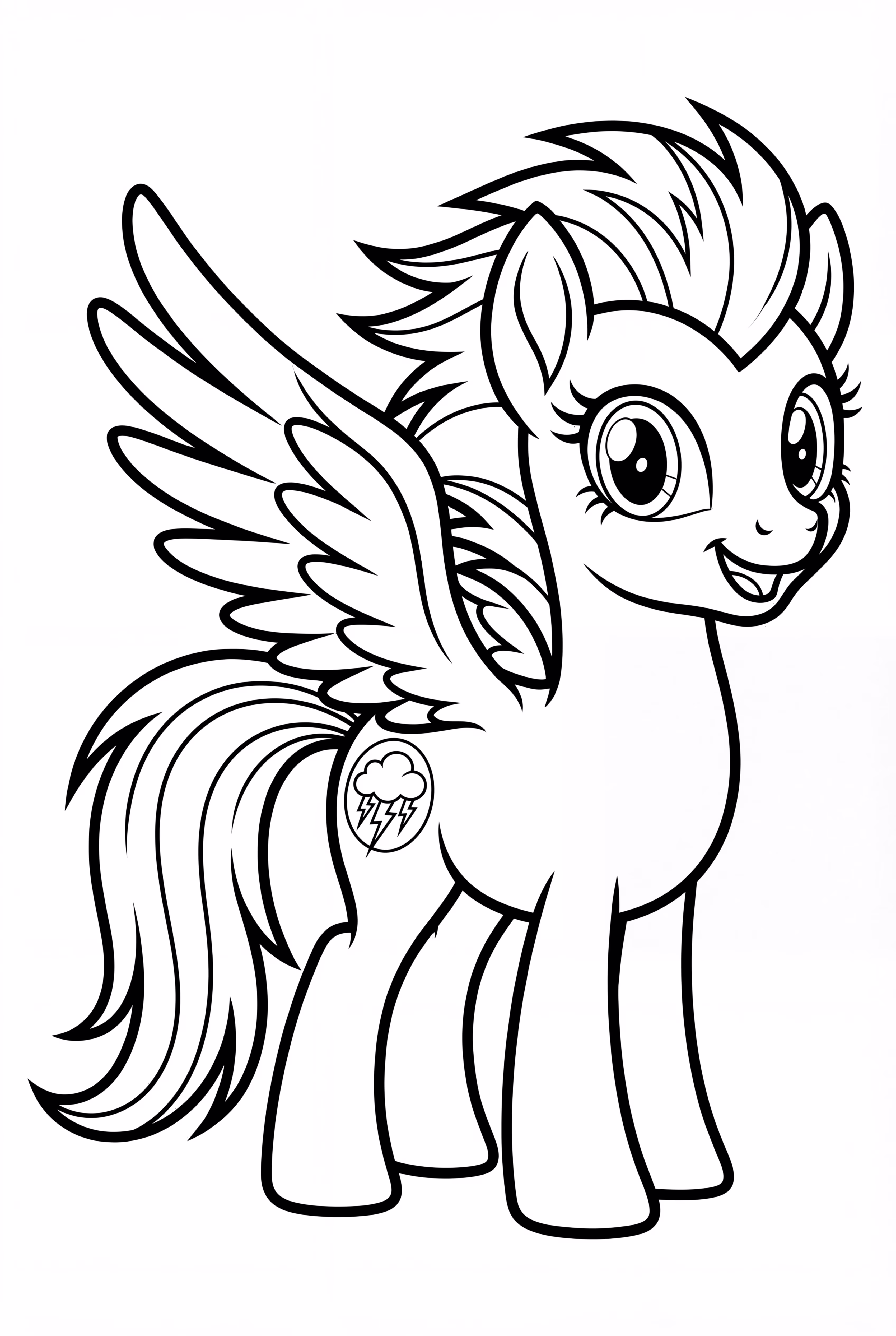 Rainbow Dash Showing Her Cutie Mark