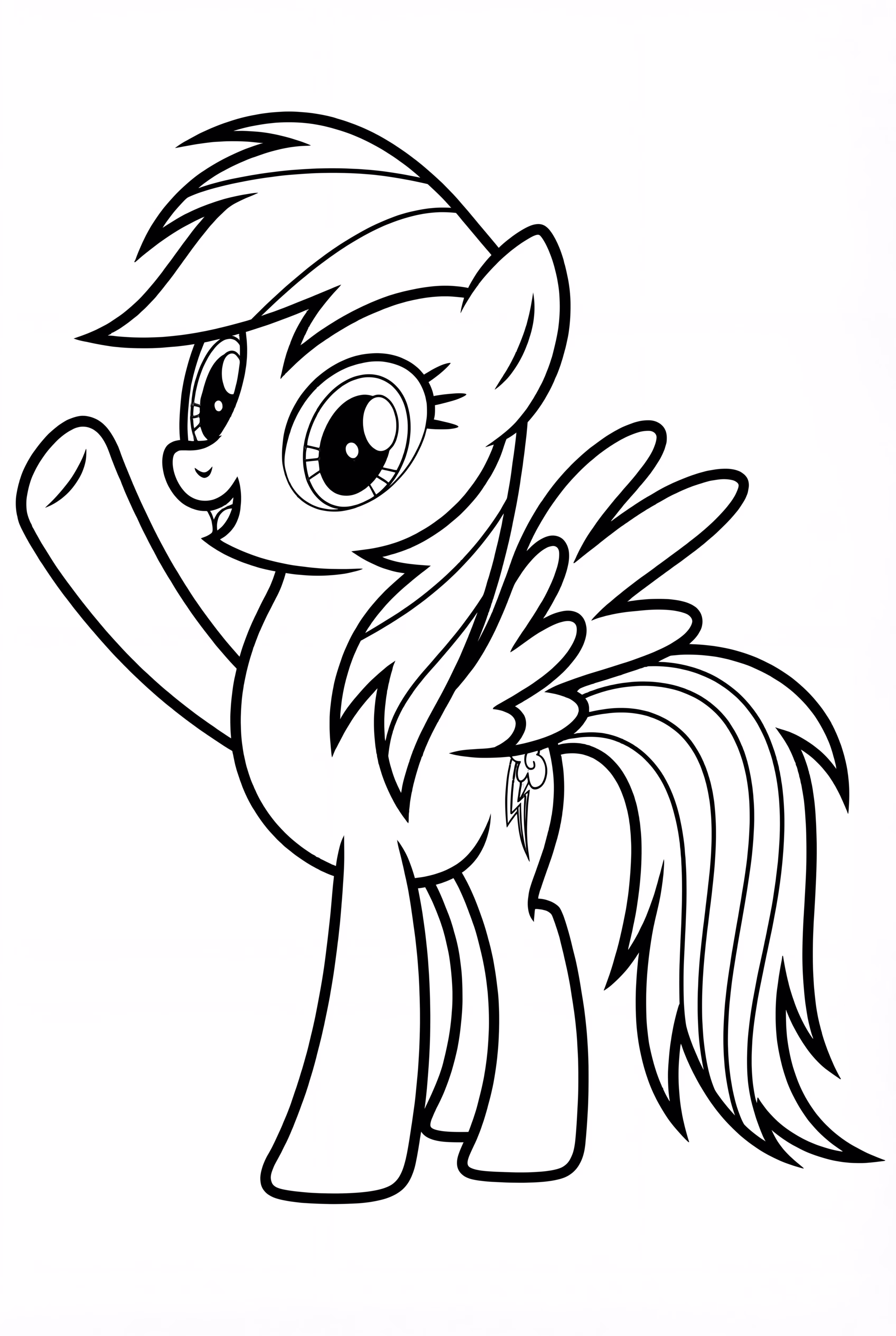Rainbow Dash Waving Hello
