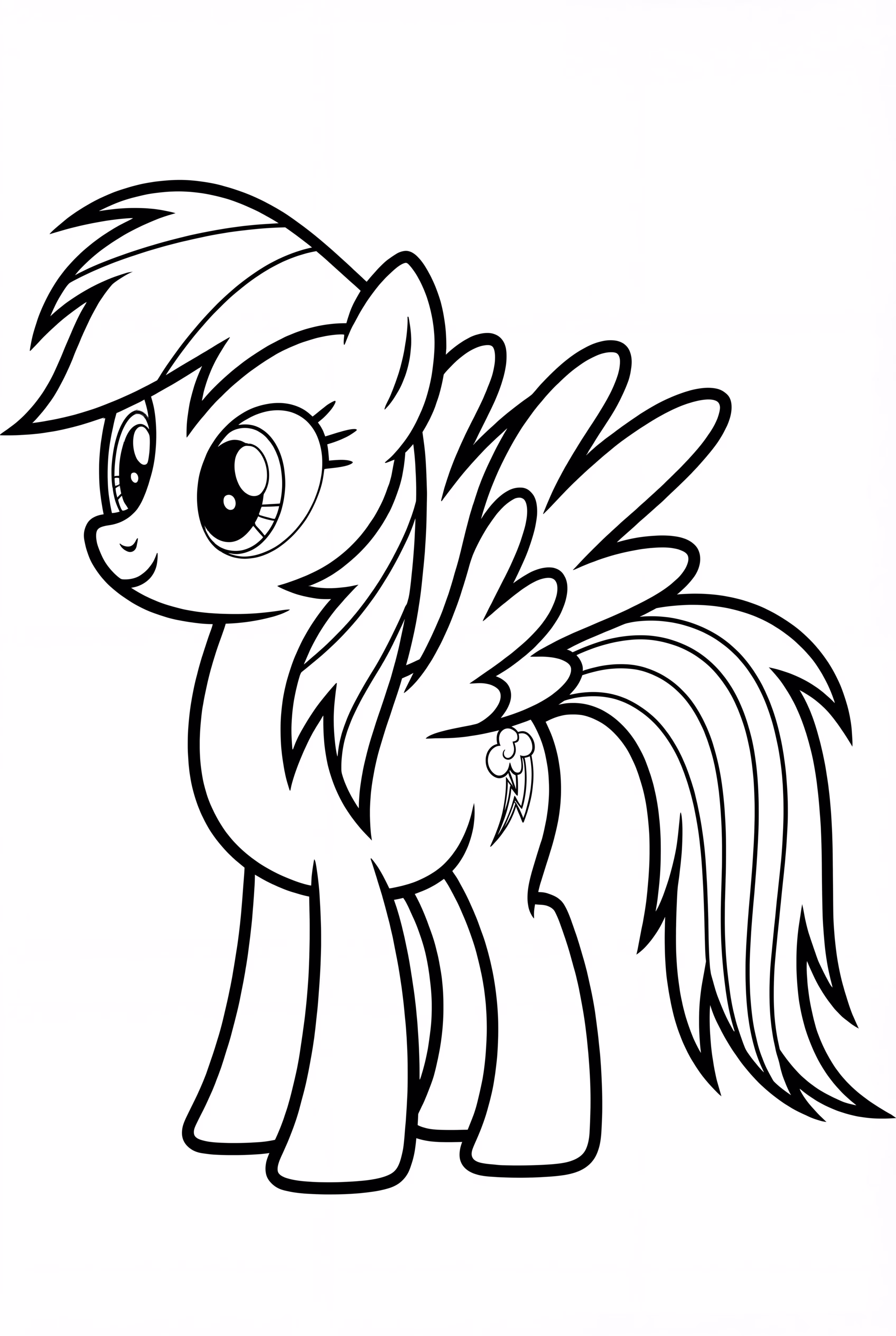 Rainbow Dash With A Happy Expression