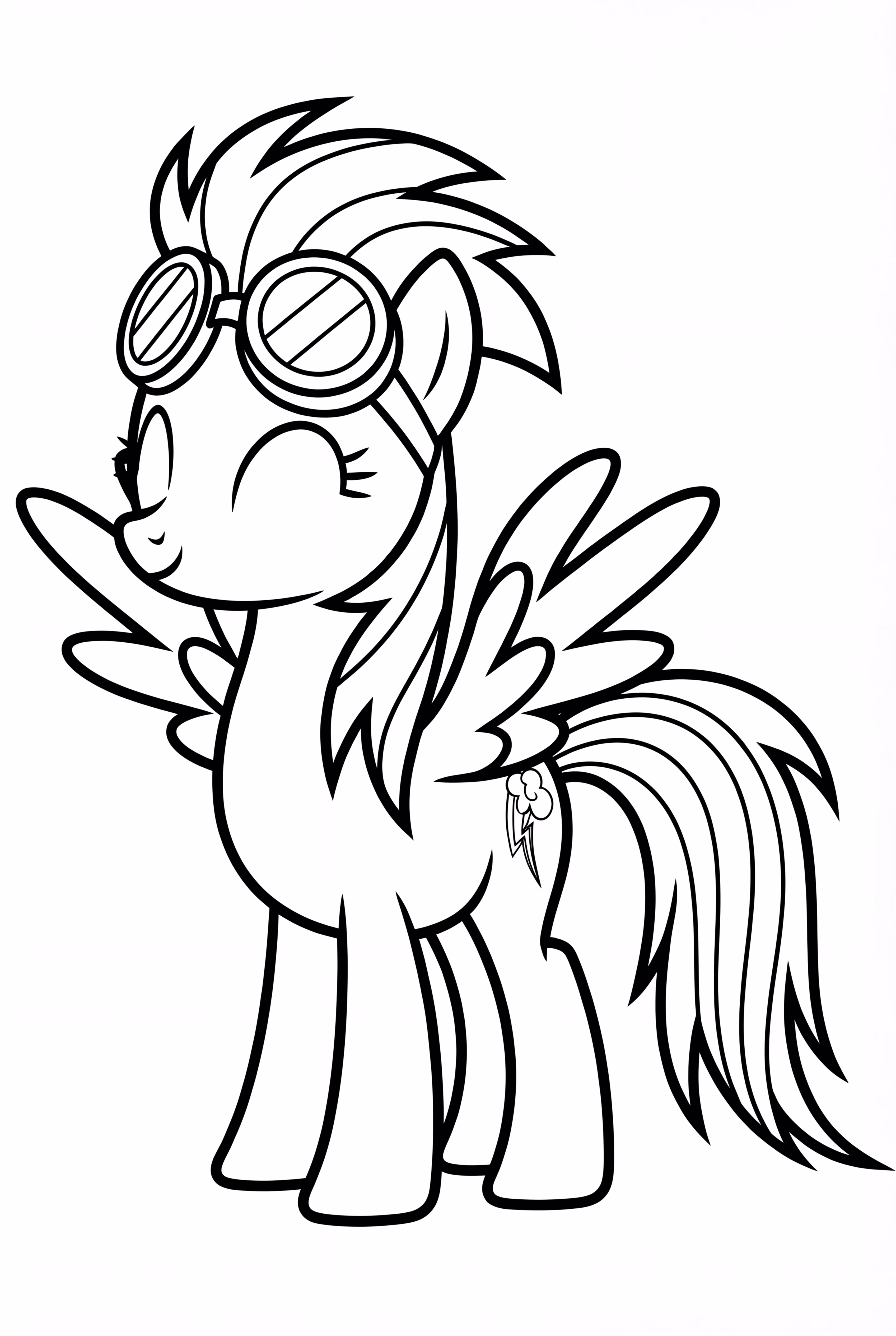 Rainbow Dash With Goggles On
