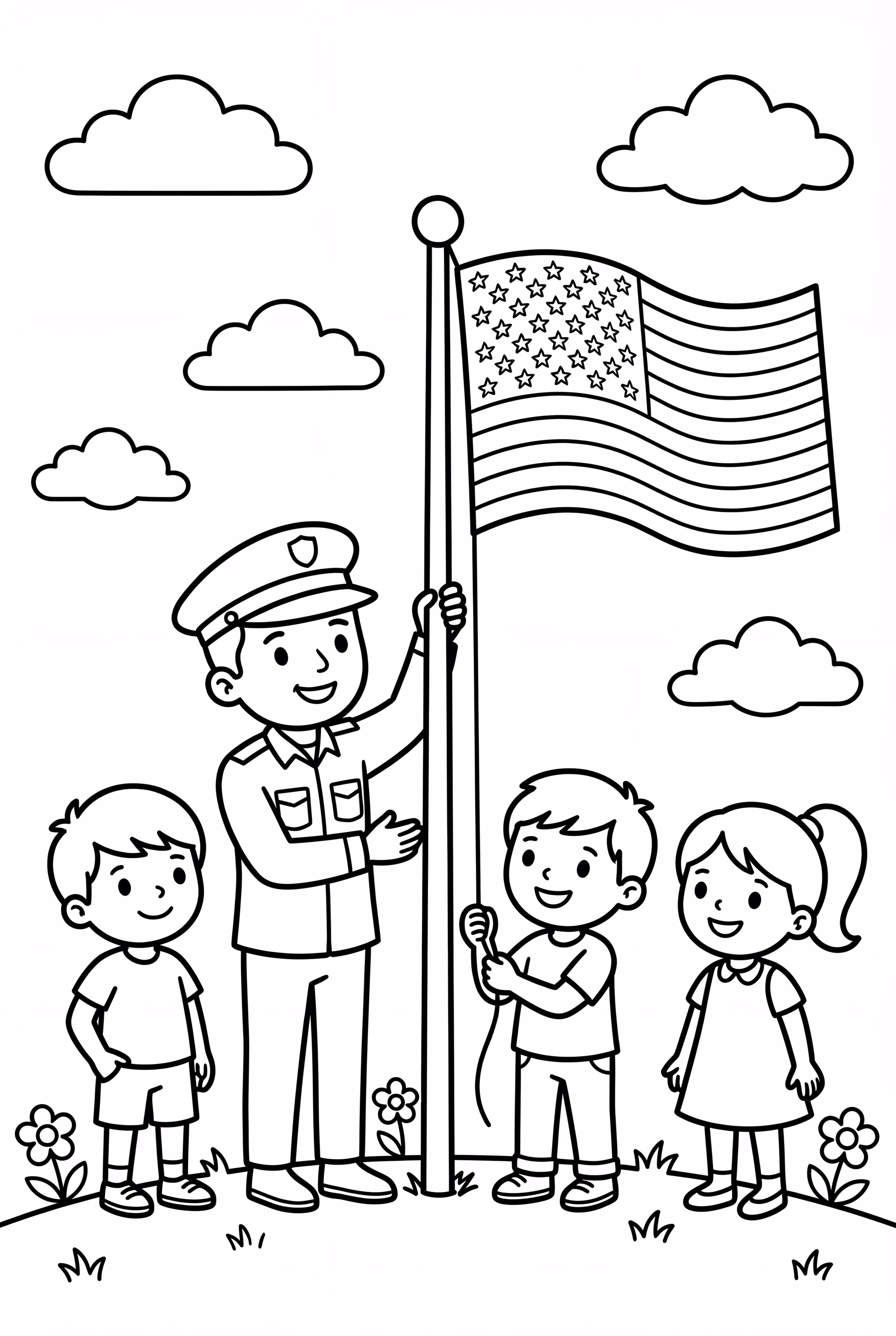 Raising The Flag On Veterans Day