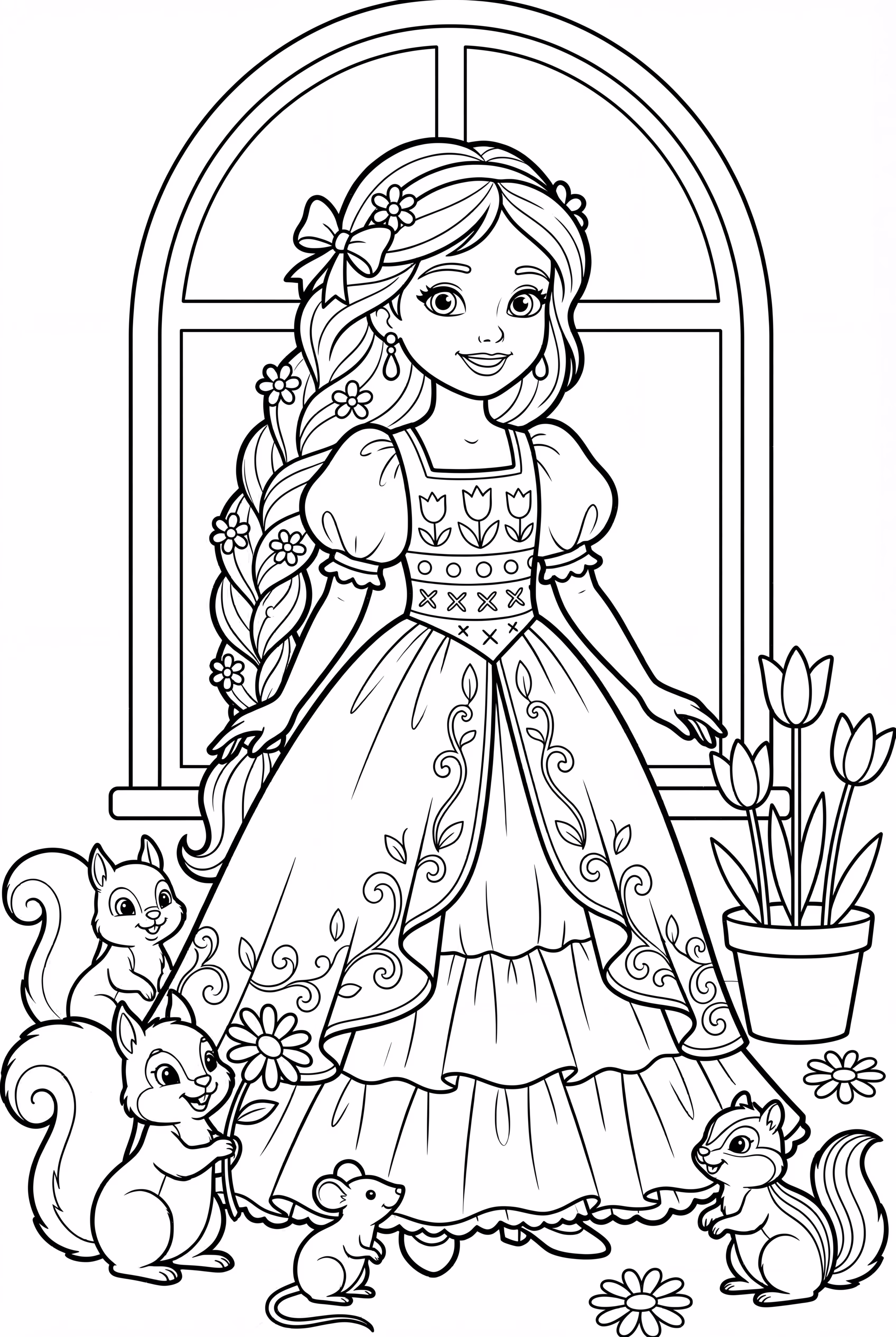 Rapunzel's Friendship with Animals