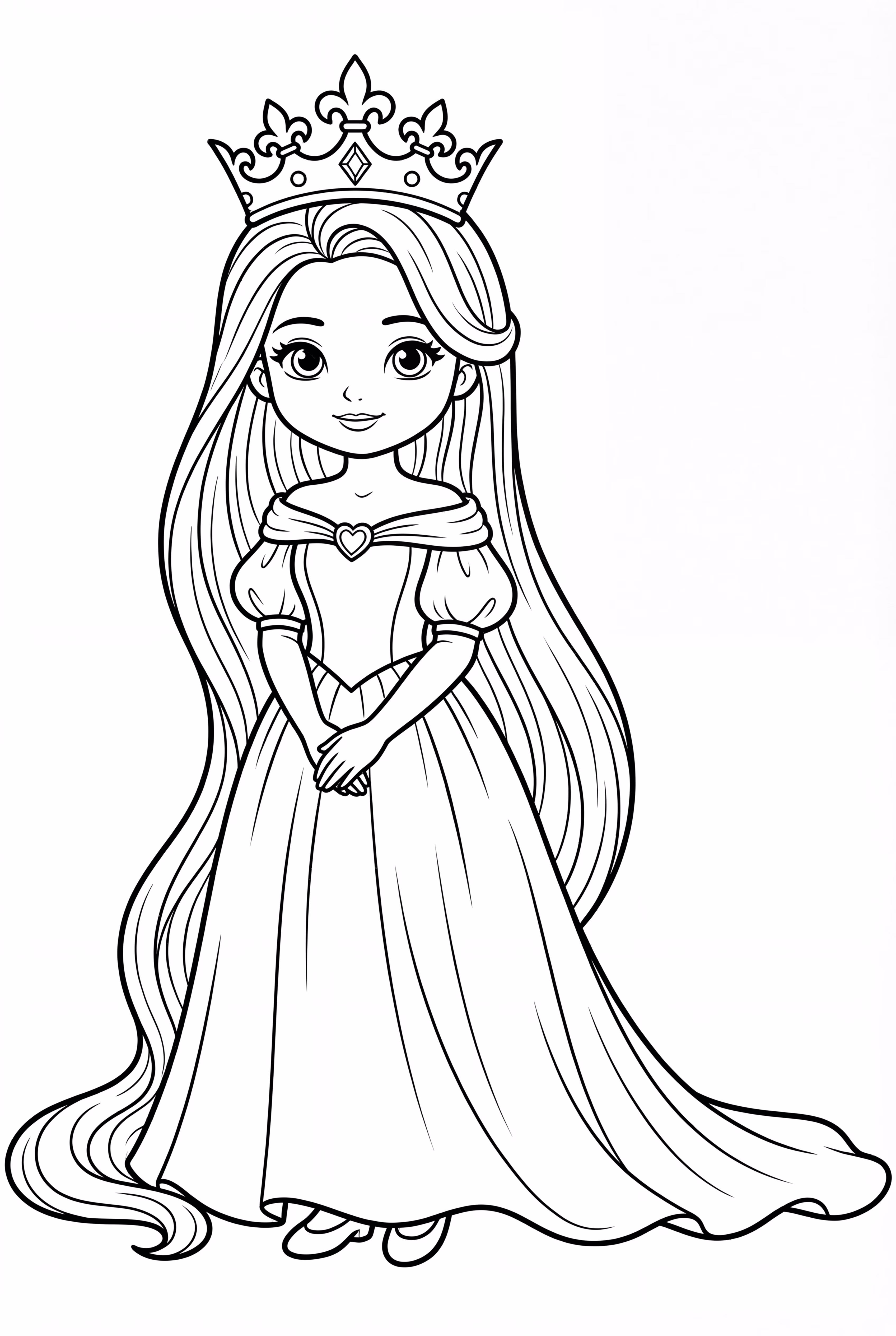 Rapunzel's Transformation into a Princess