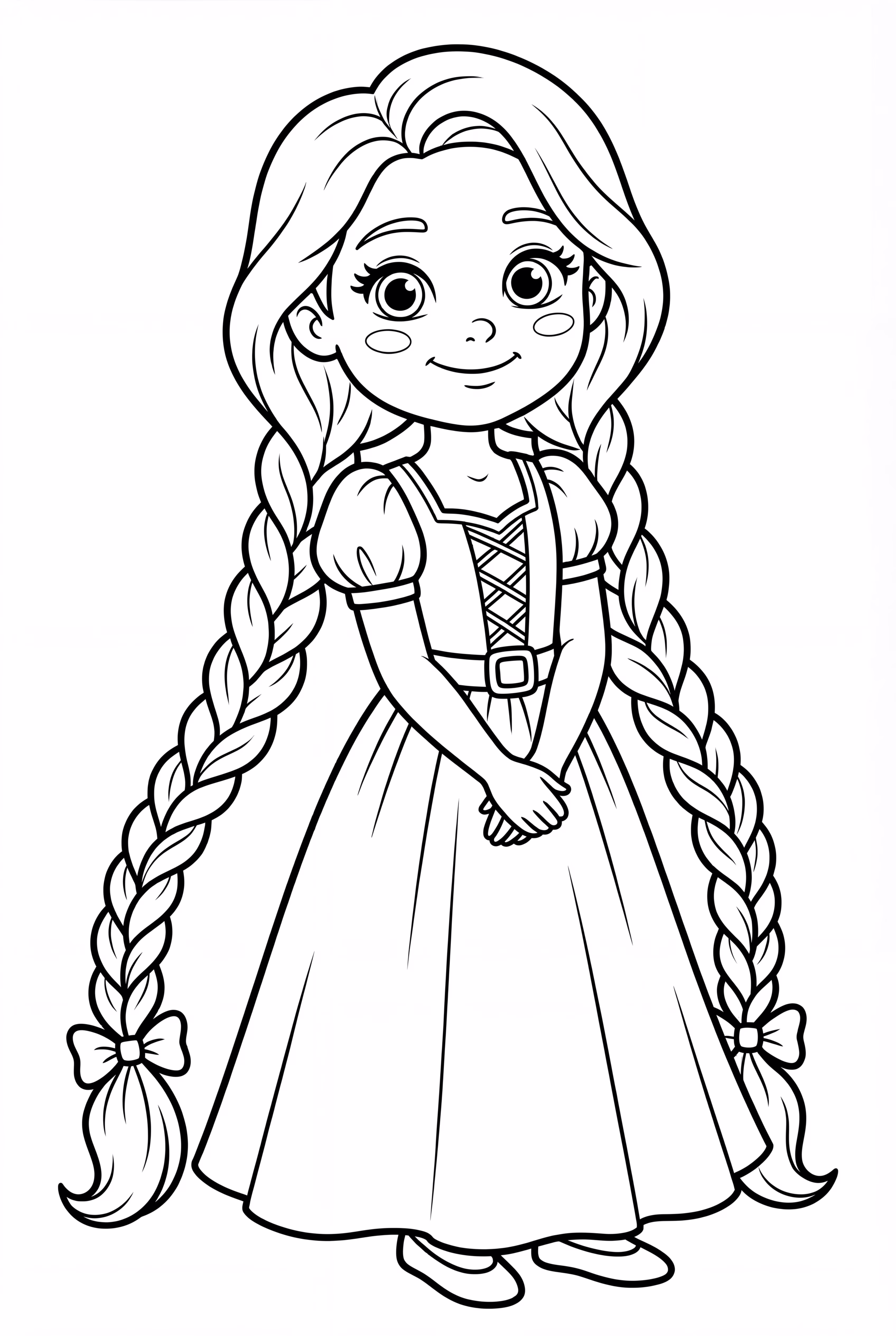 Rapunzel with Long Golden Hair