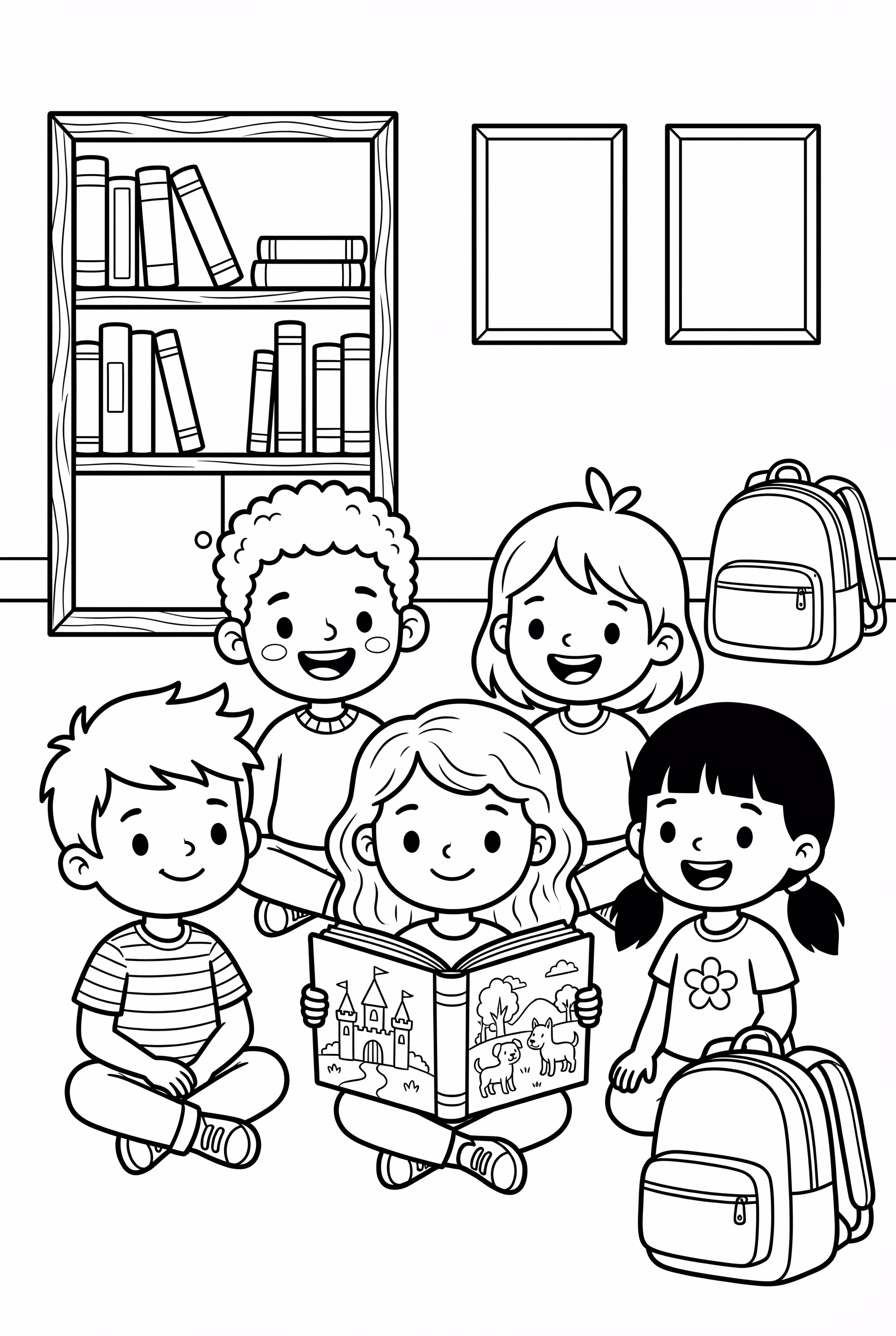 みんなで読み聞かせ 親しみやすい新学期