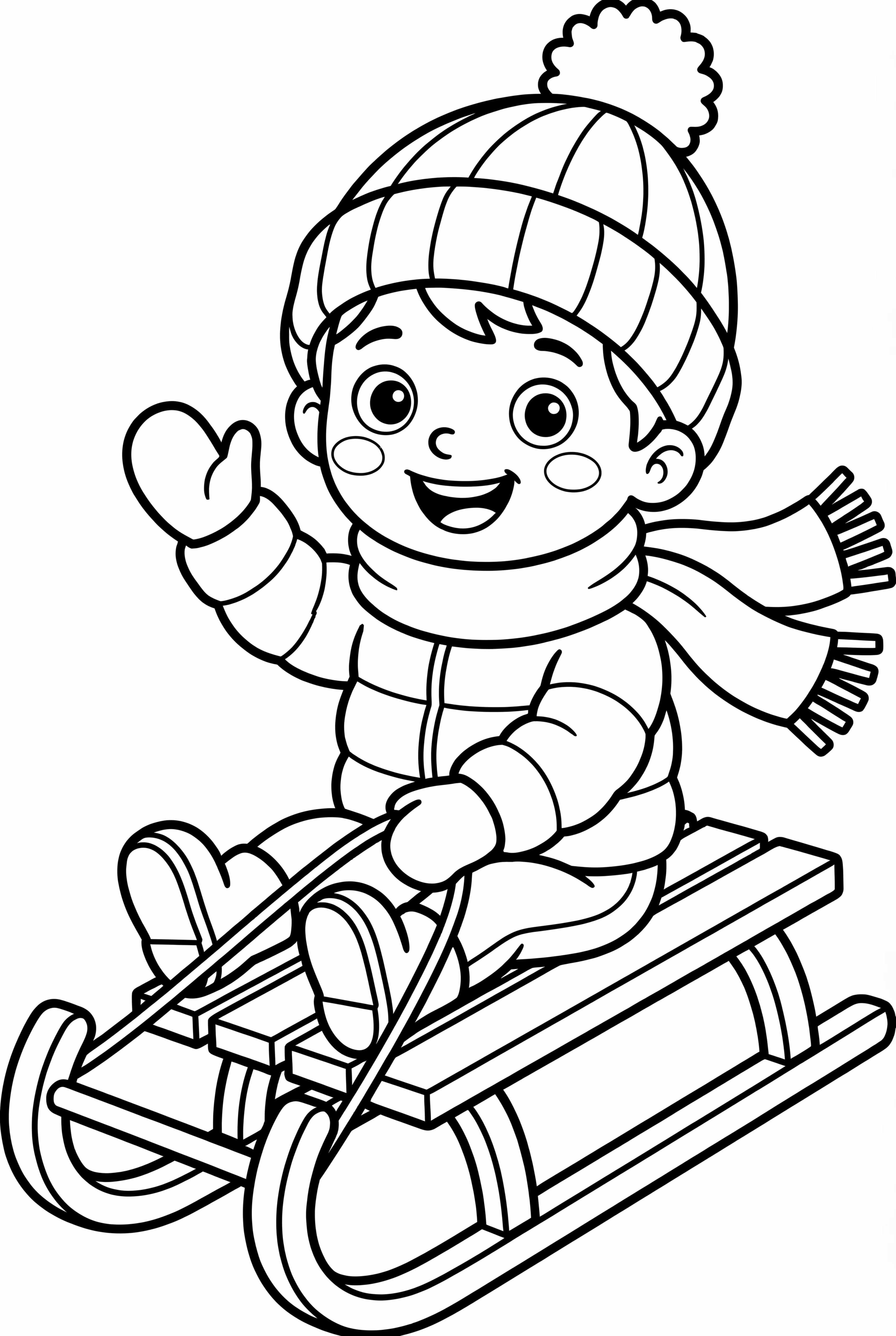 겨울 썰매 타기 준비 완료