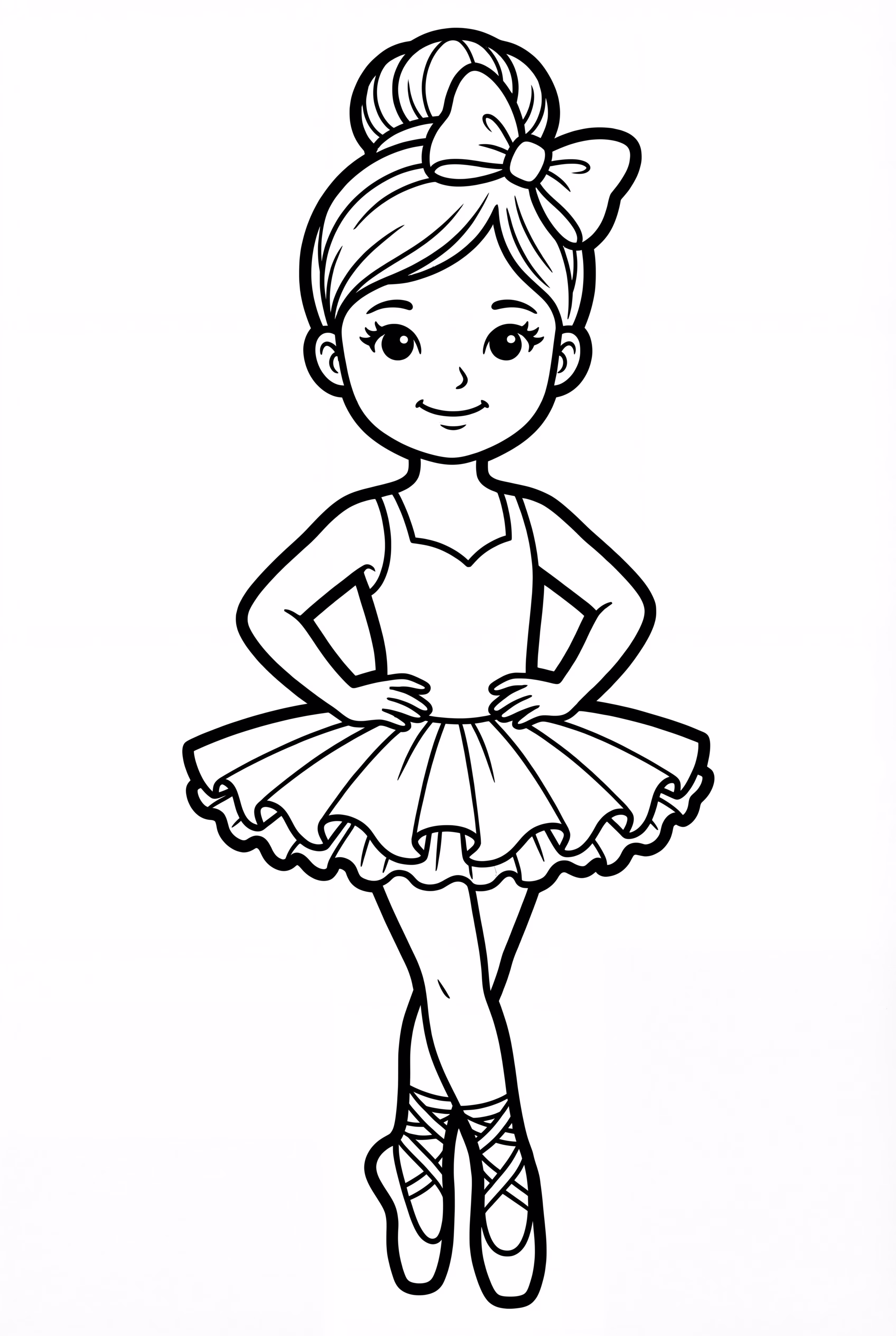 Realistic Ballerina Smiling