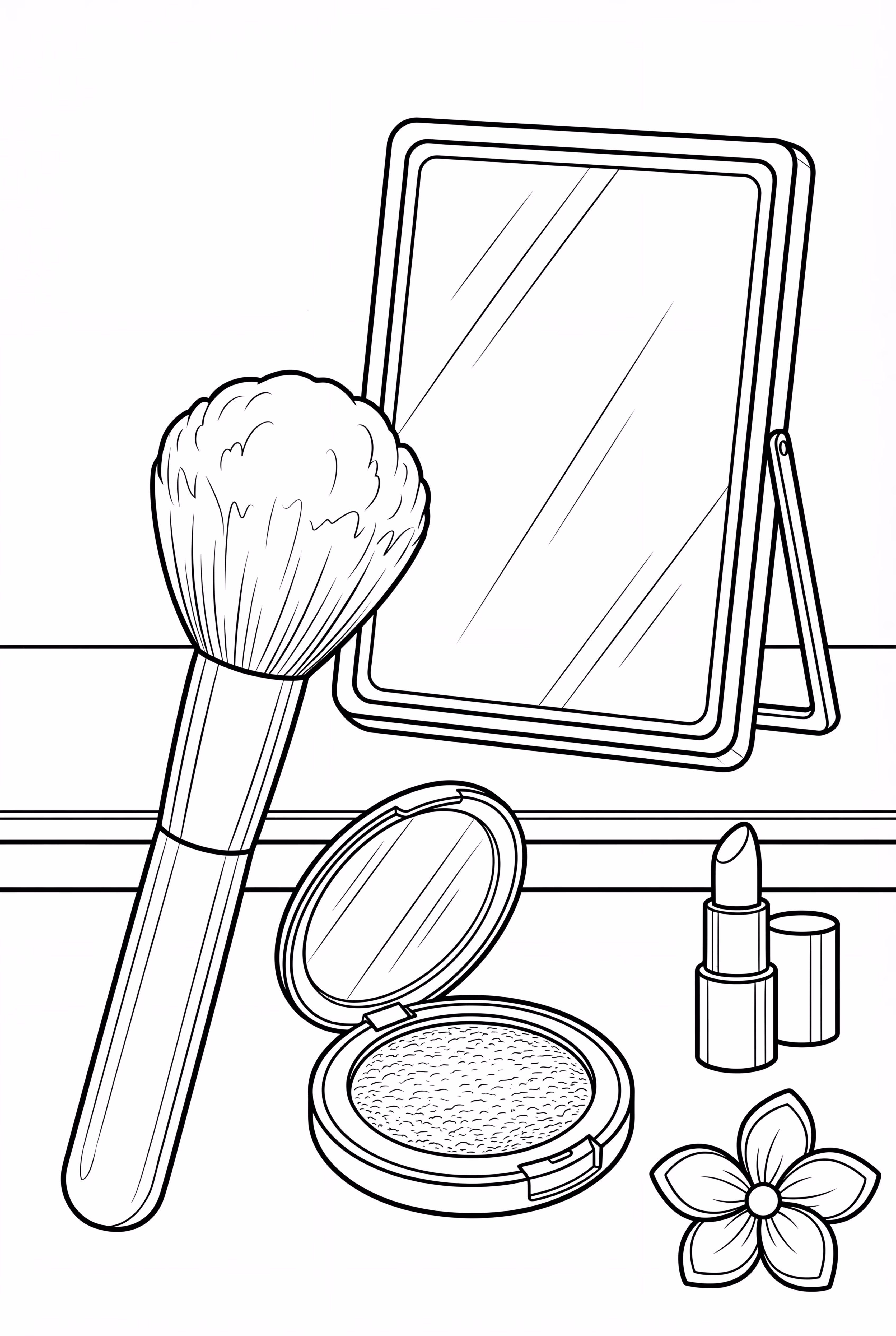 Pincel de Blush Realista em Pó