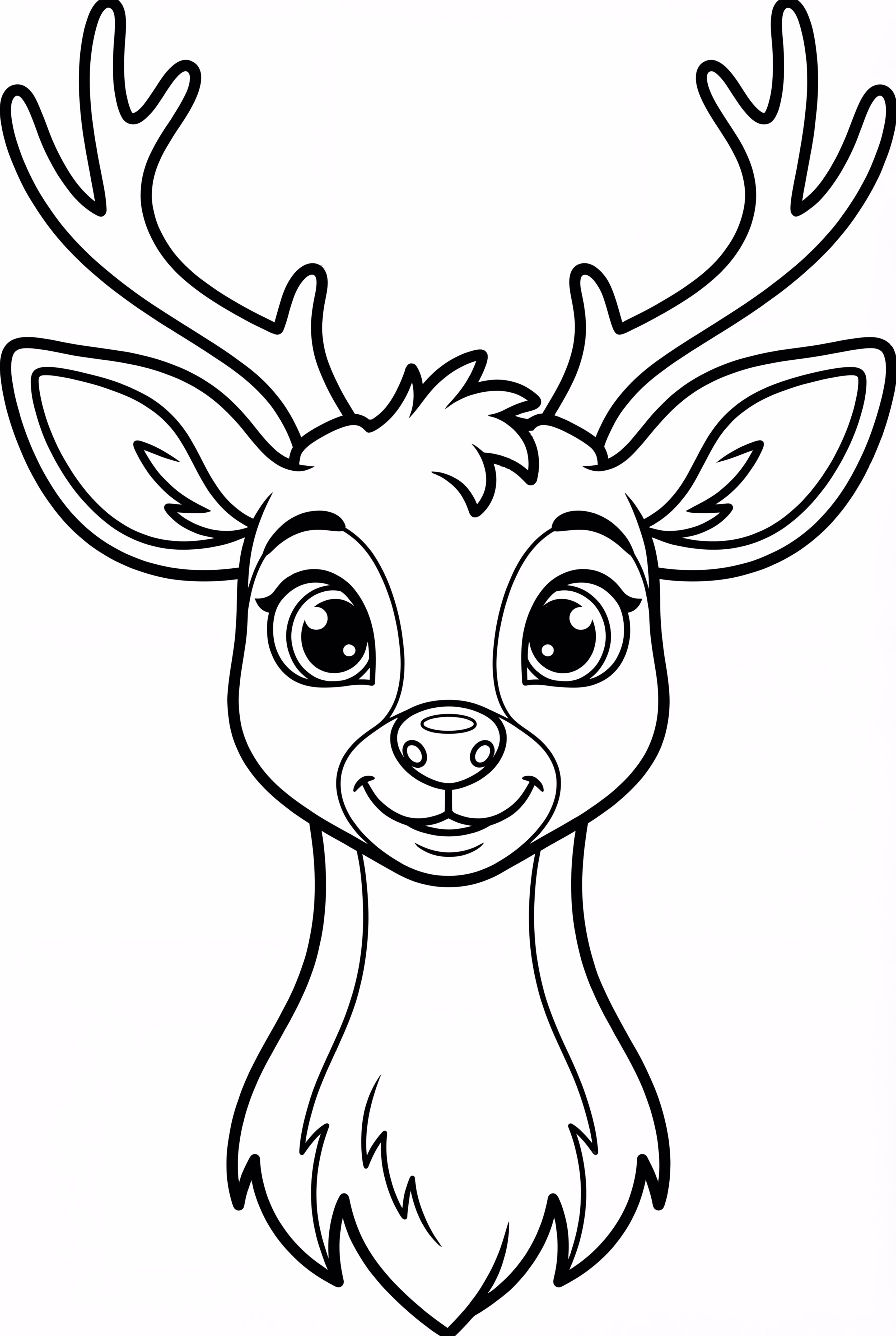 Cabeza de ciervo realista