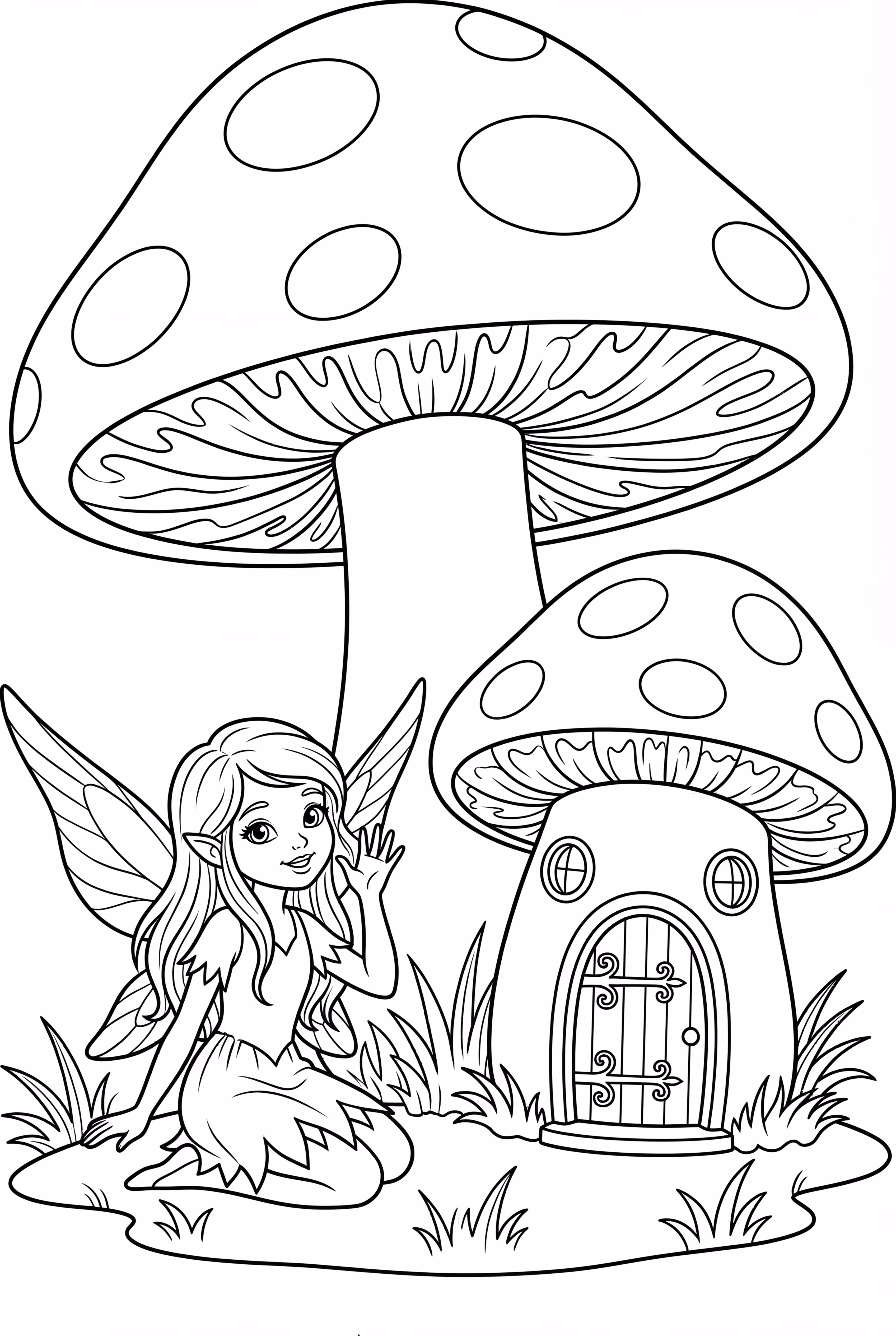 Realistic Fairy and Mushroom House