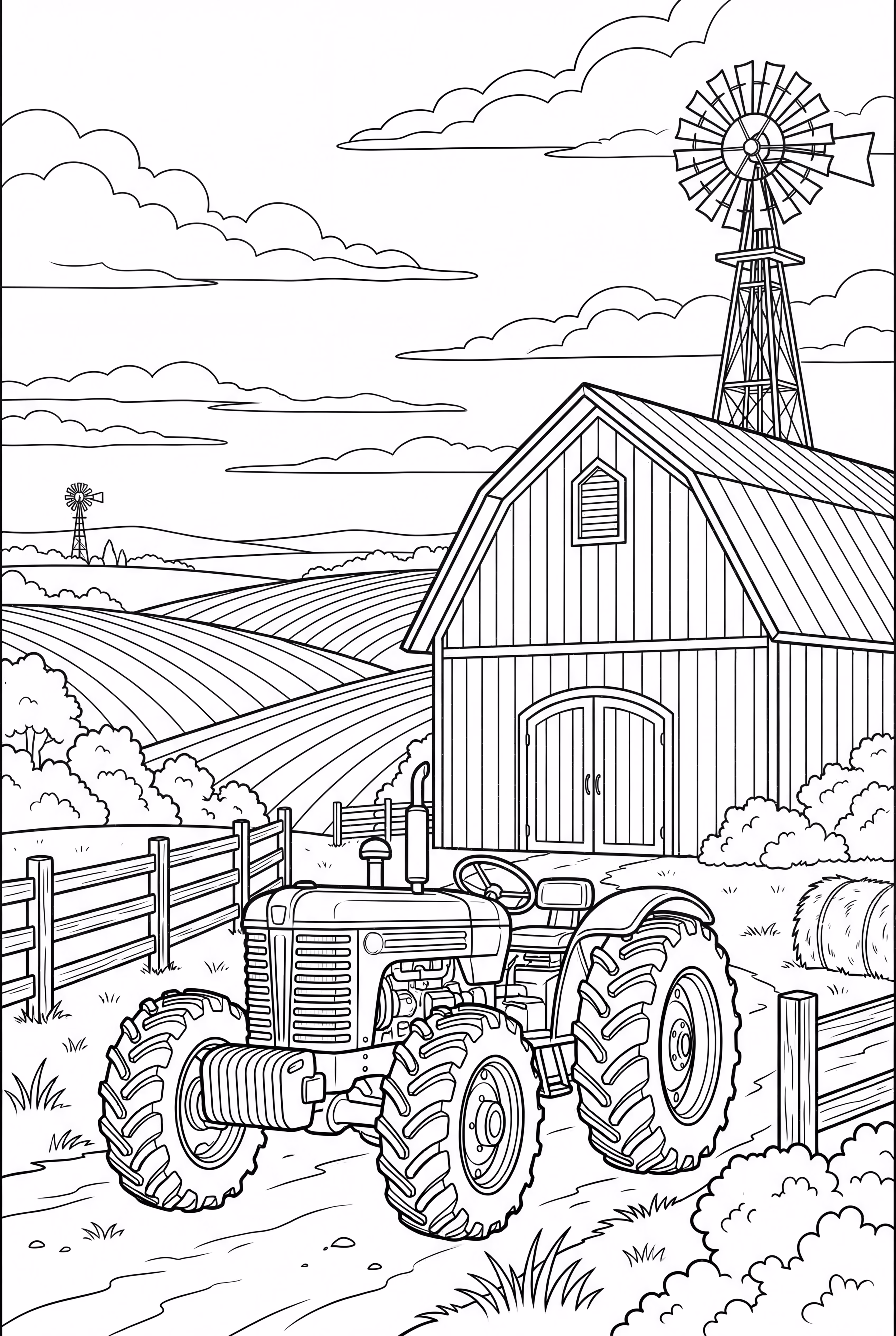 乡村的真实农场