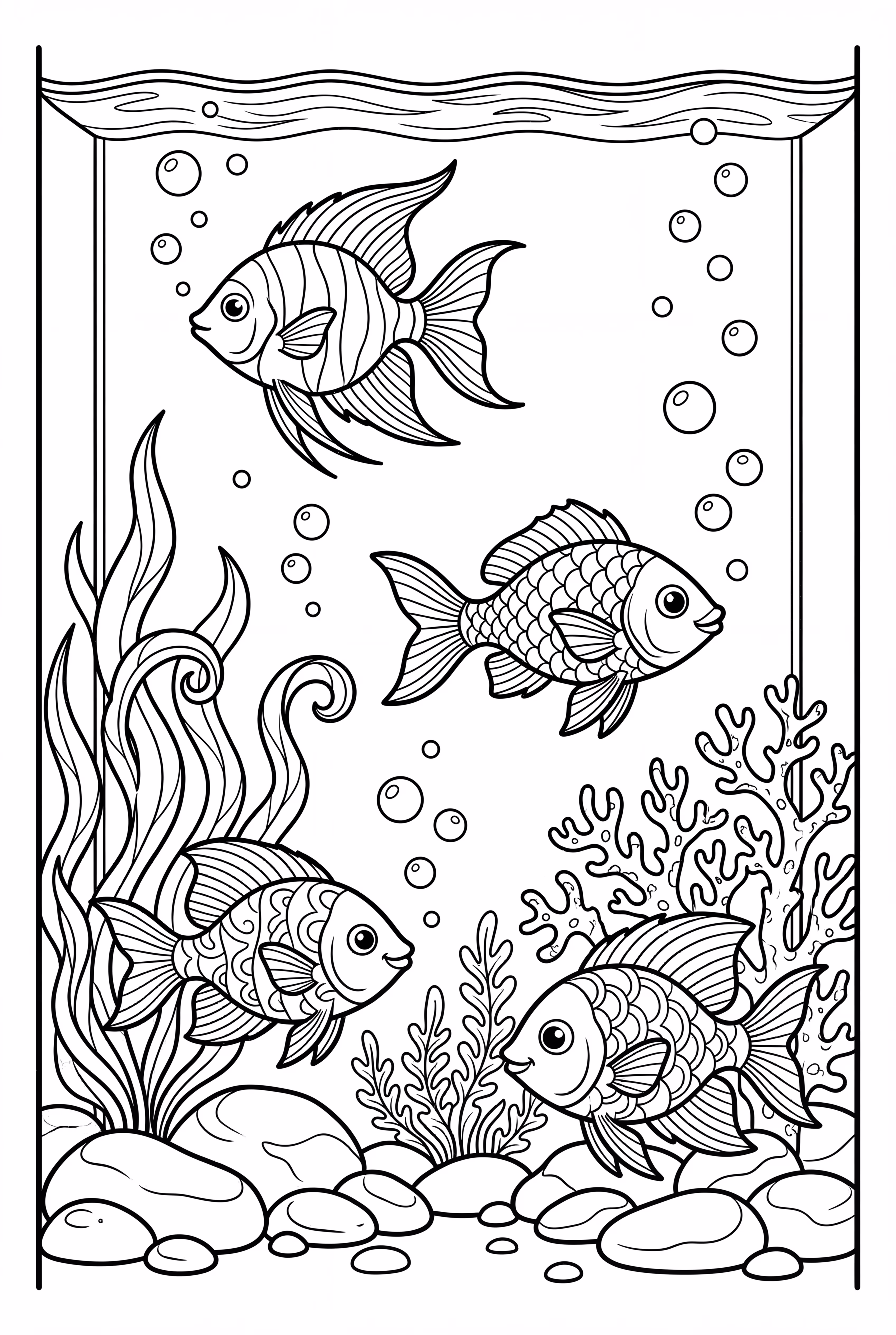 Realistic Fish in a Vibrant Fish Tank -2