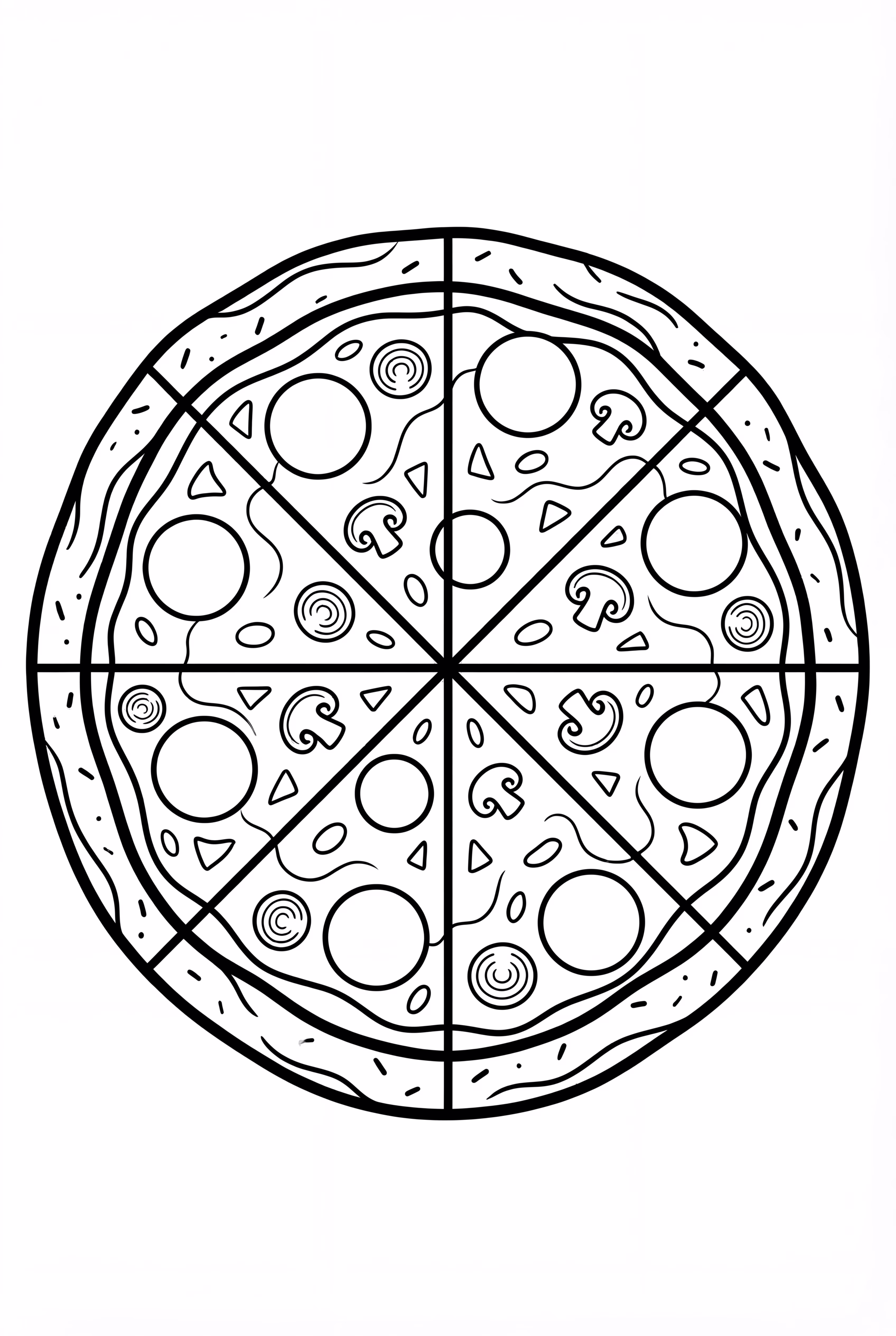 Realistic Pizza with Detailed Crust-2