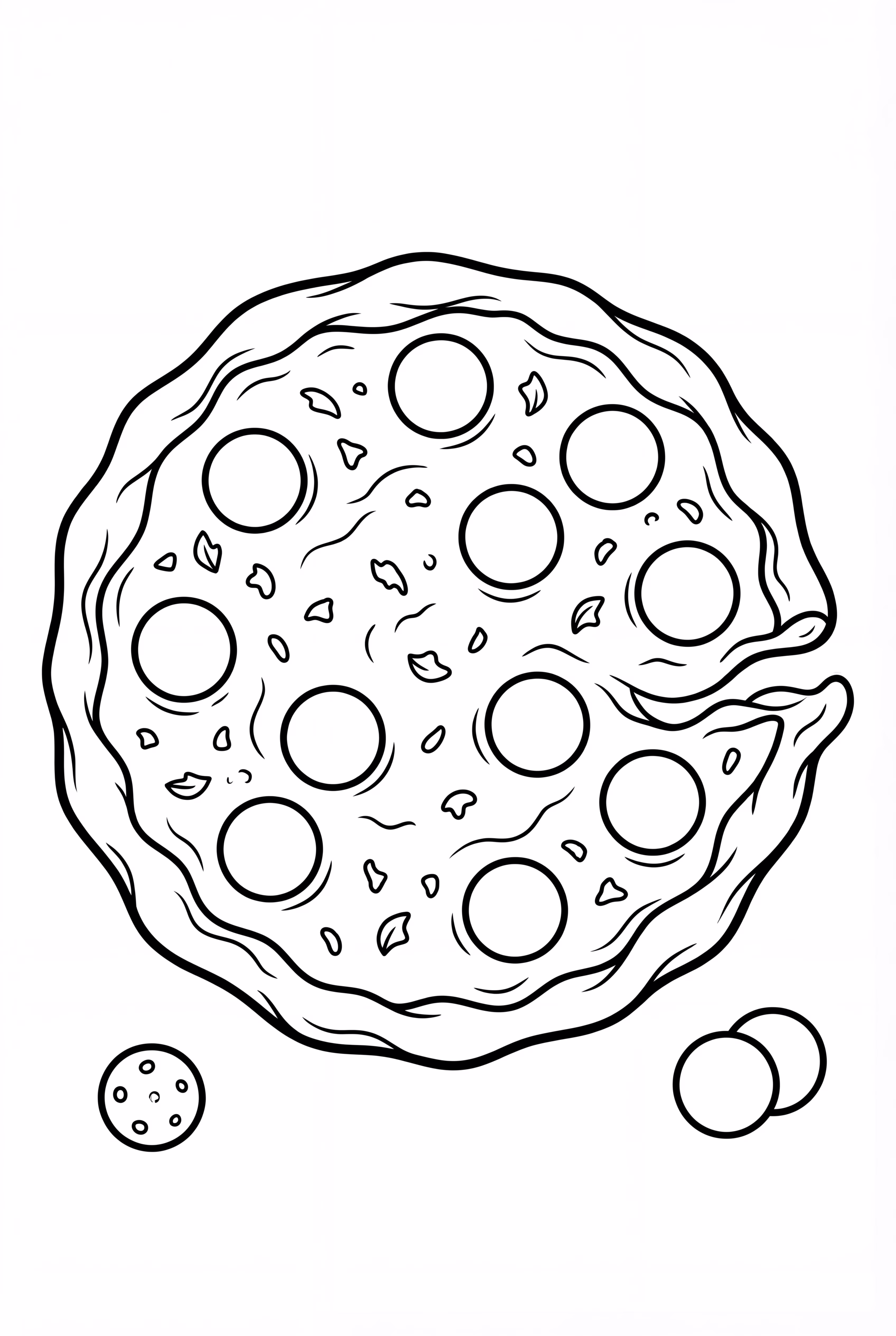 真实的披萨与细致的饼边
