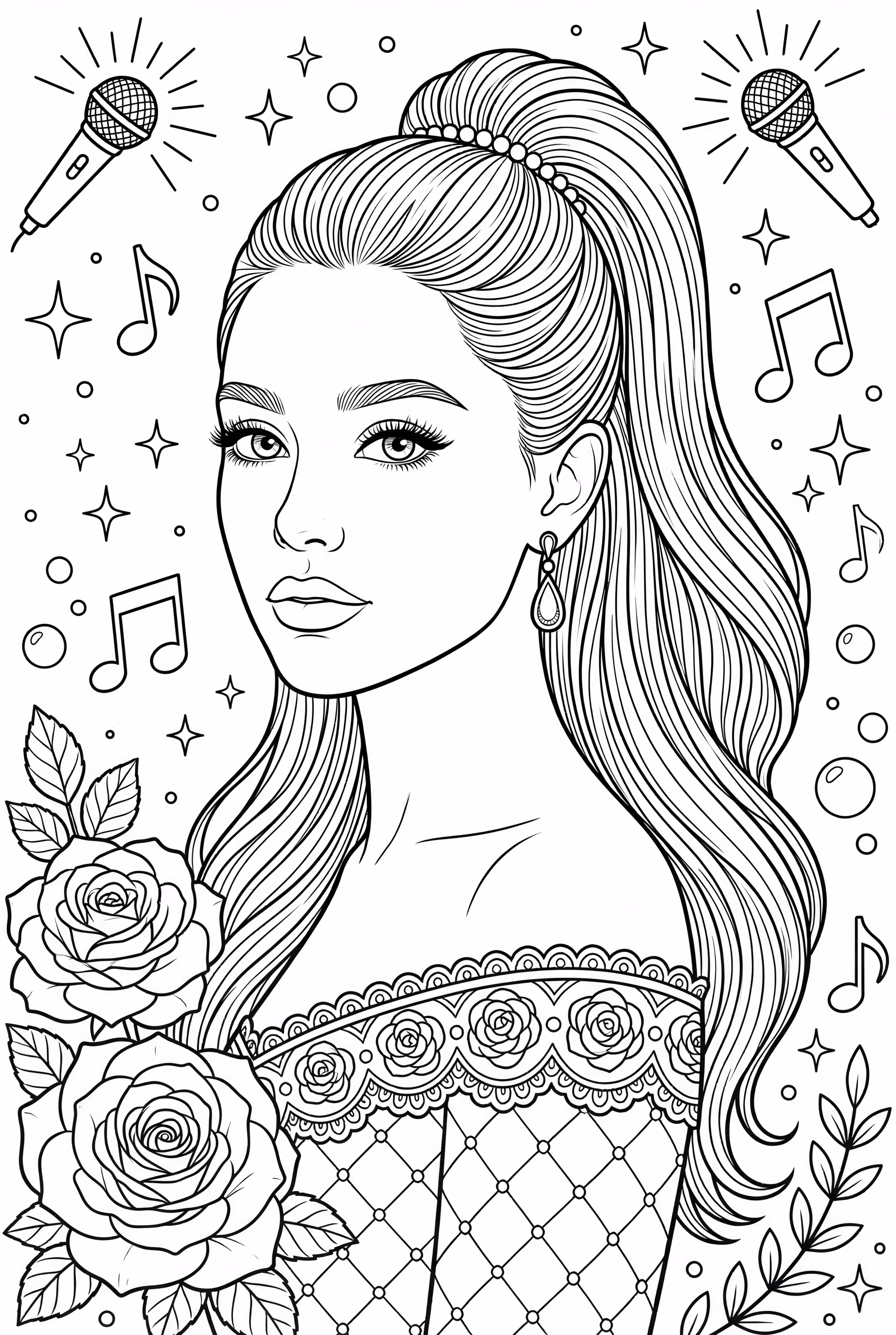 阿丽亚娜·格兰德的写实肖像