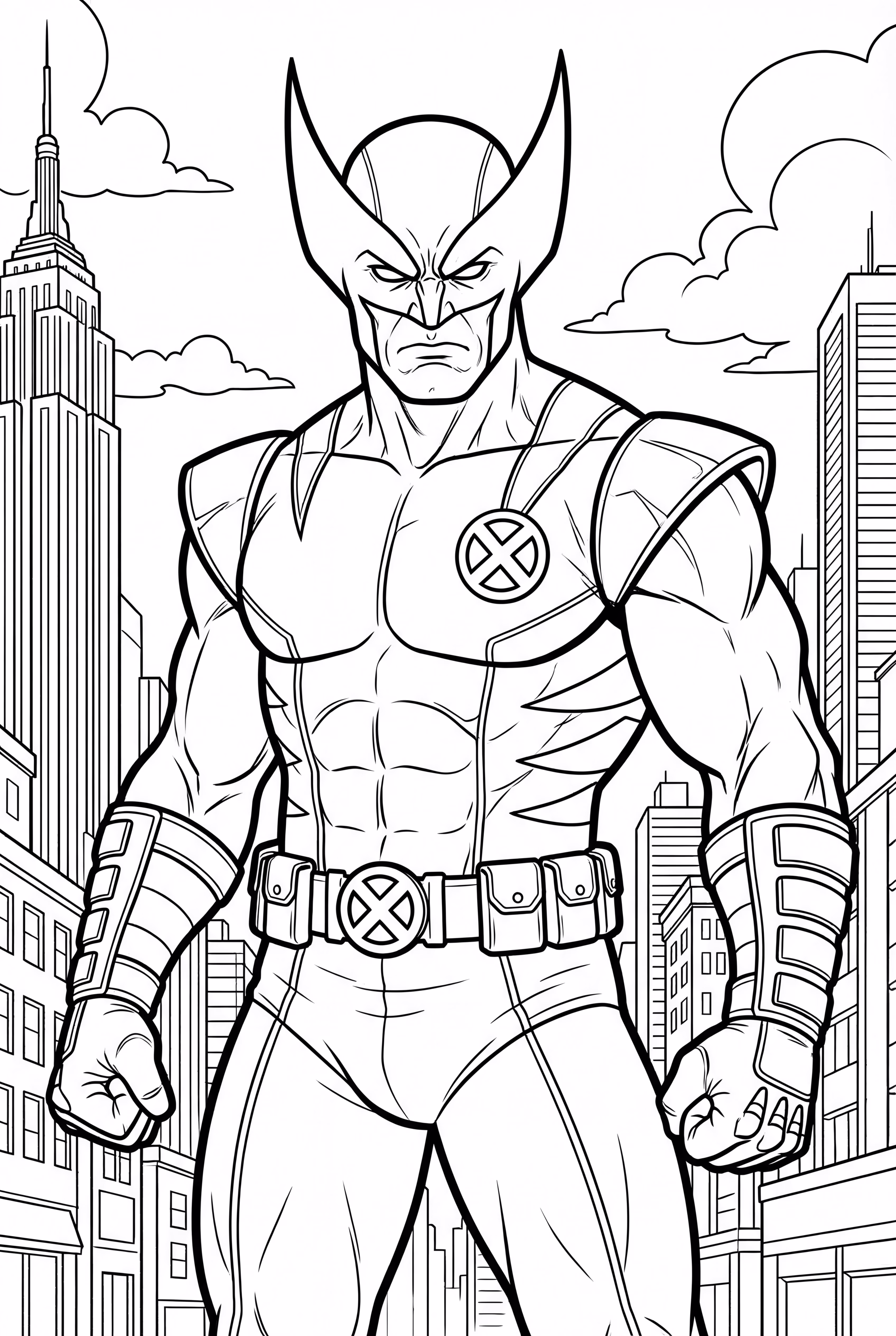 Realistic Portrait Of Wolverine