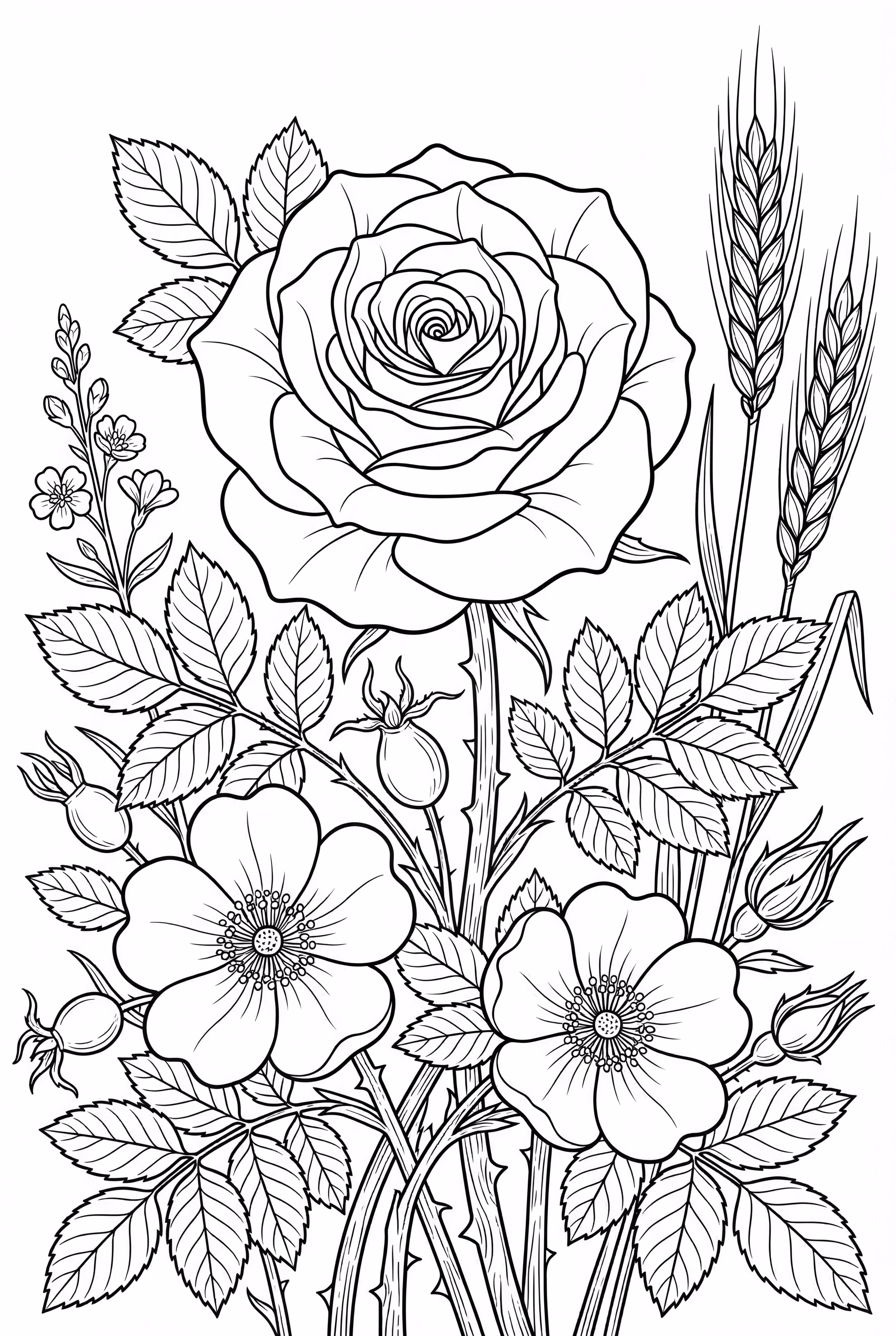 逼真的玫瑰研究-2