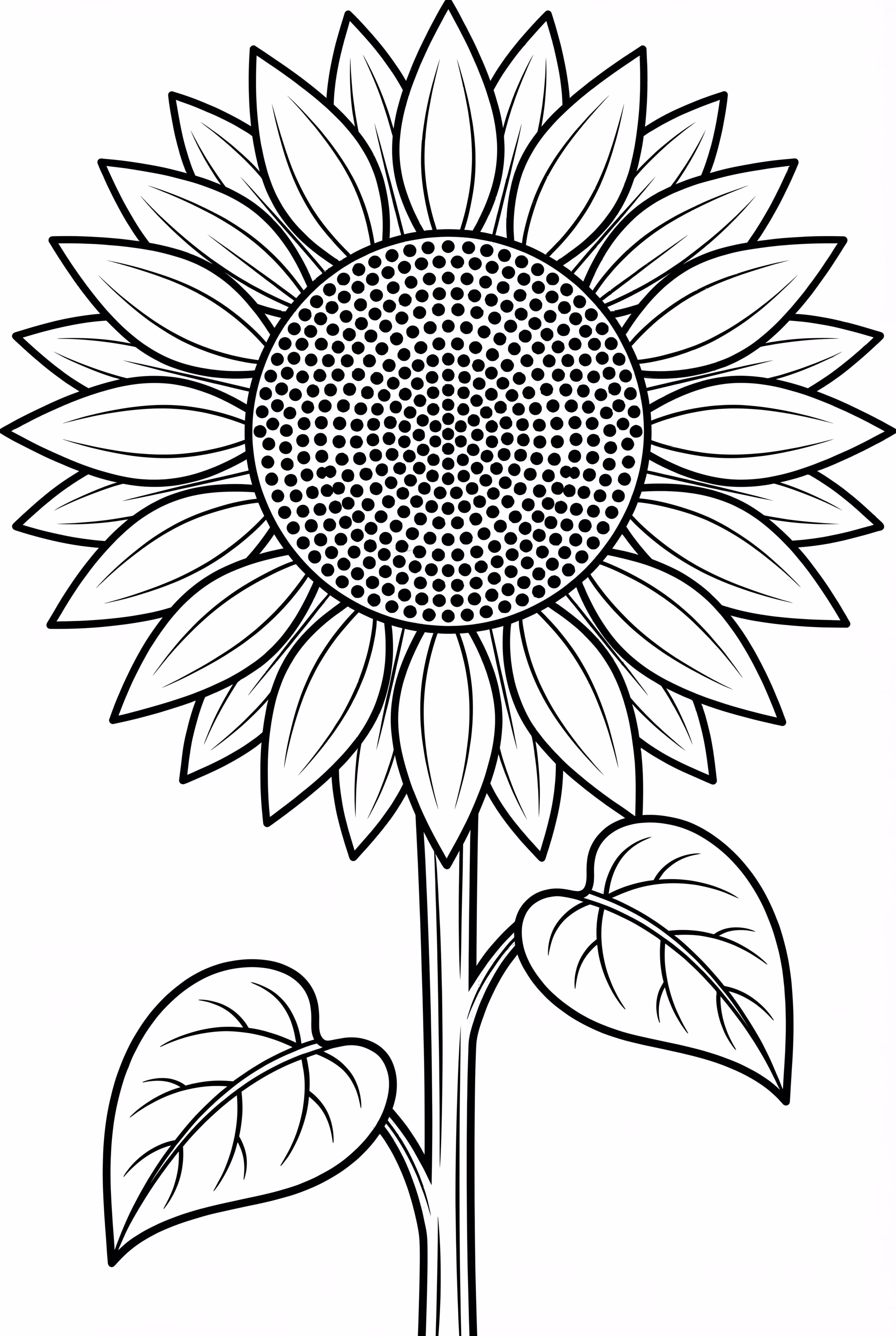 Realistic single sunflower