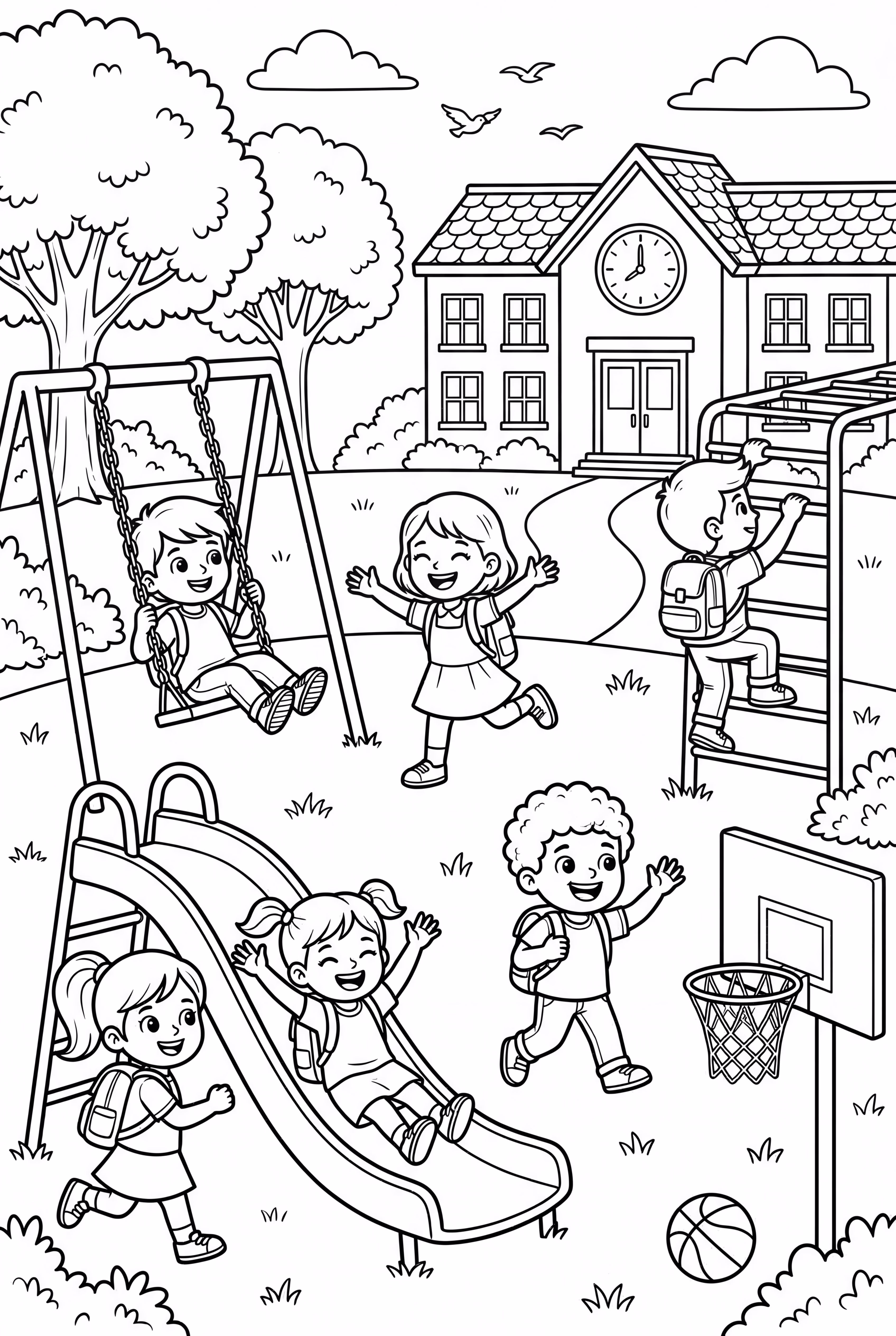 Recess On The Playground Back To School