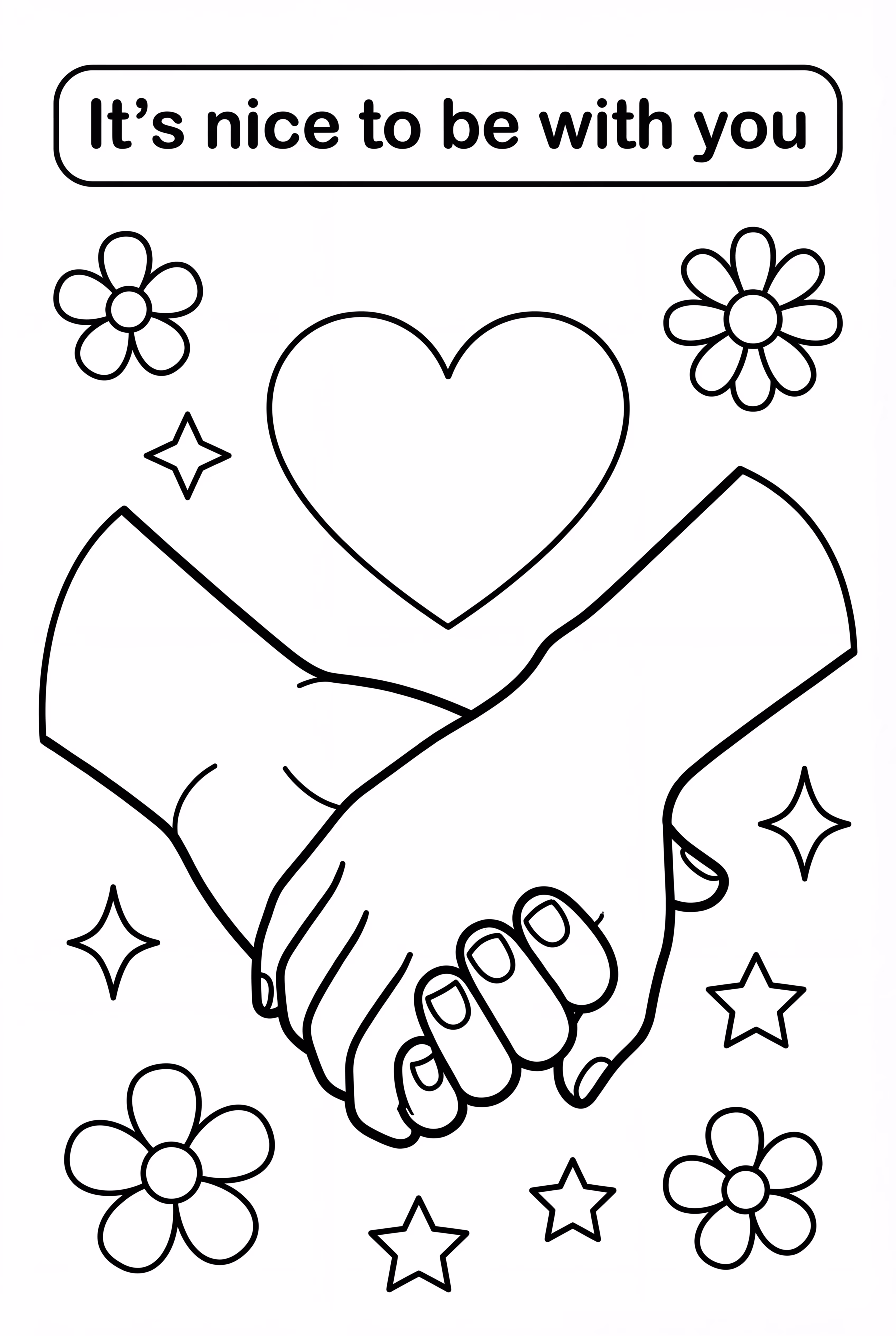 Relationship Quote With Two Holding Hands