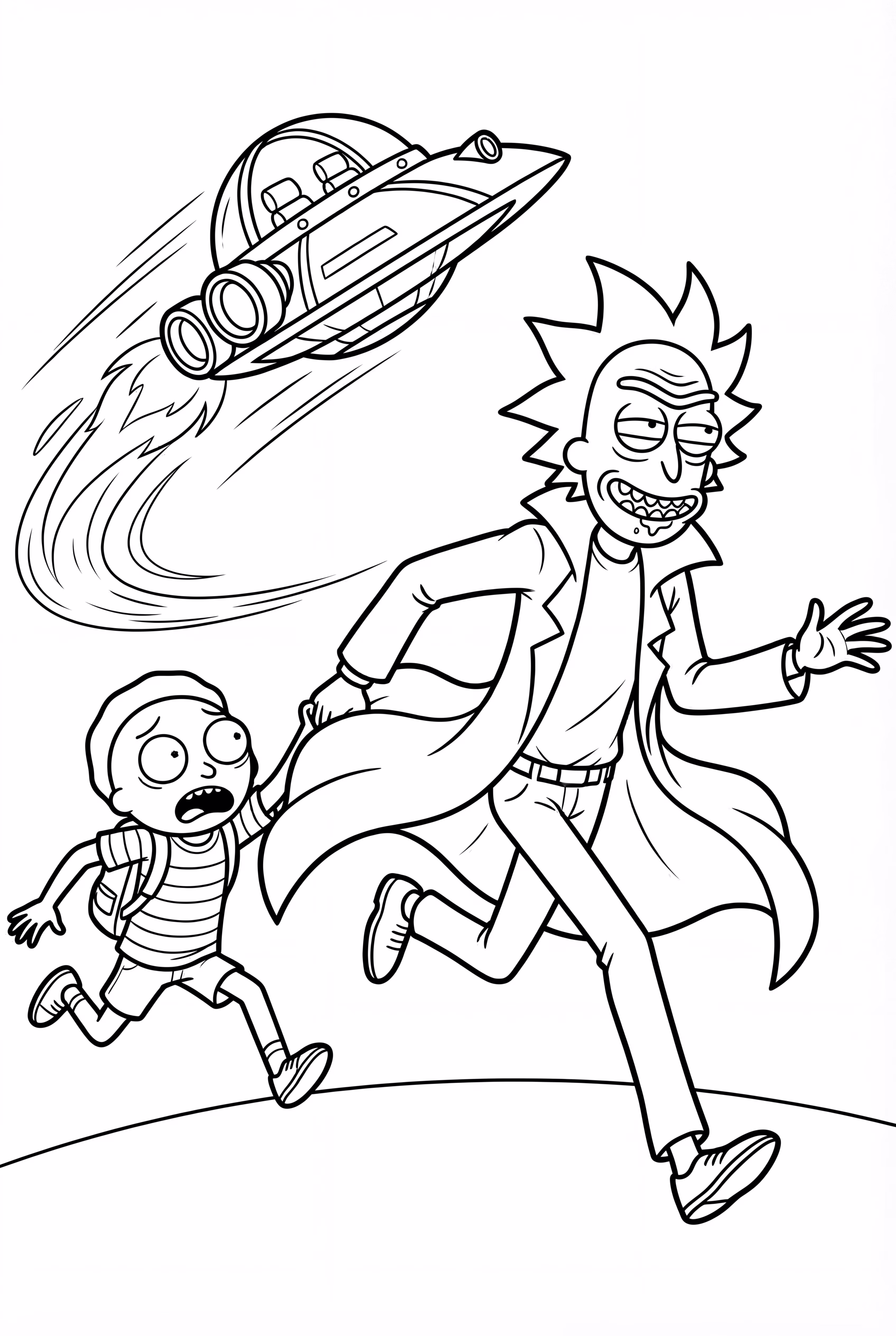 Rick and Morty in a Crazy Adventure
