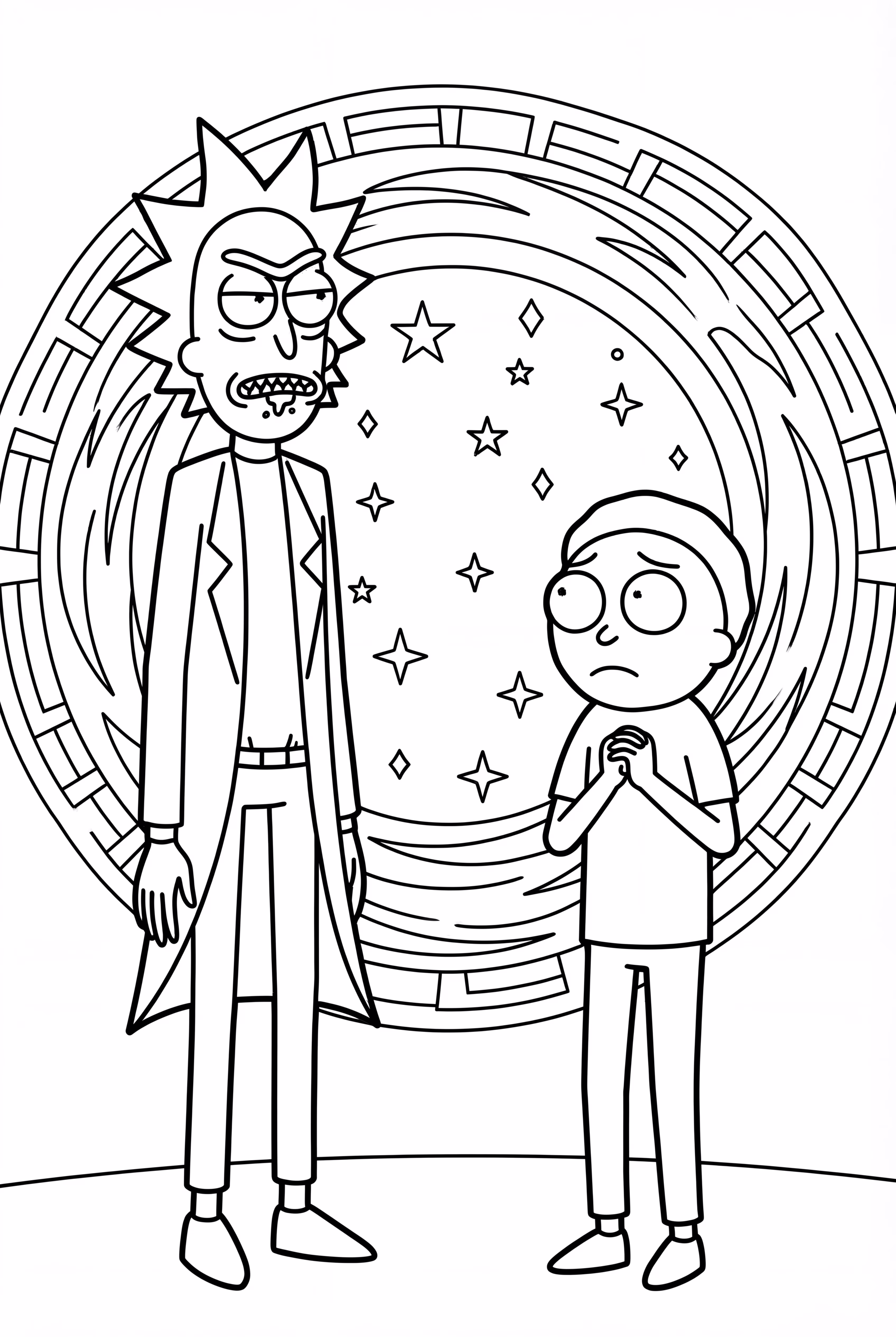Rick und Morty in einem Paralleluniversum