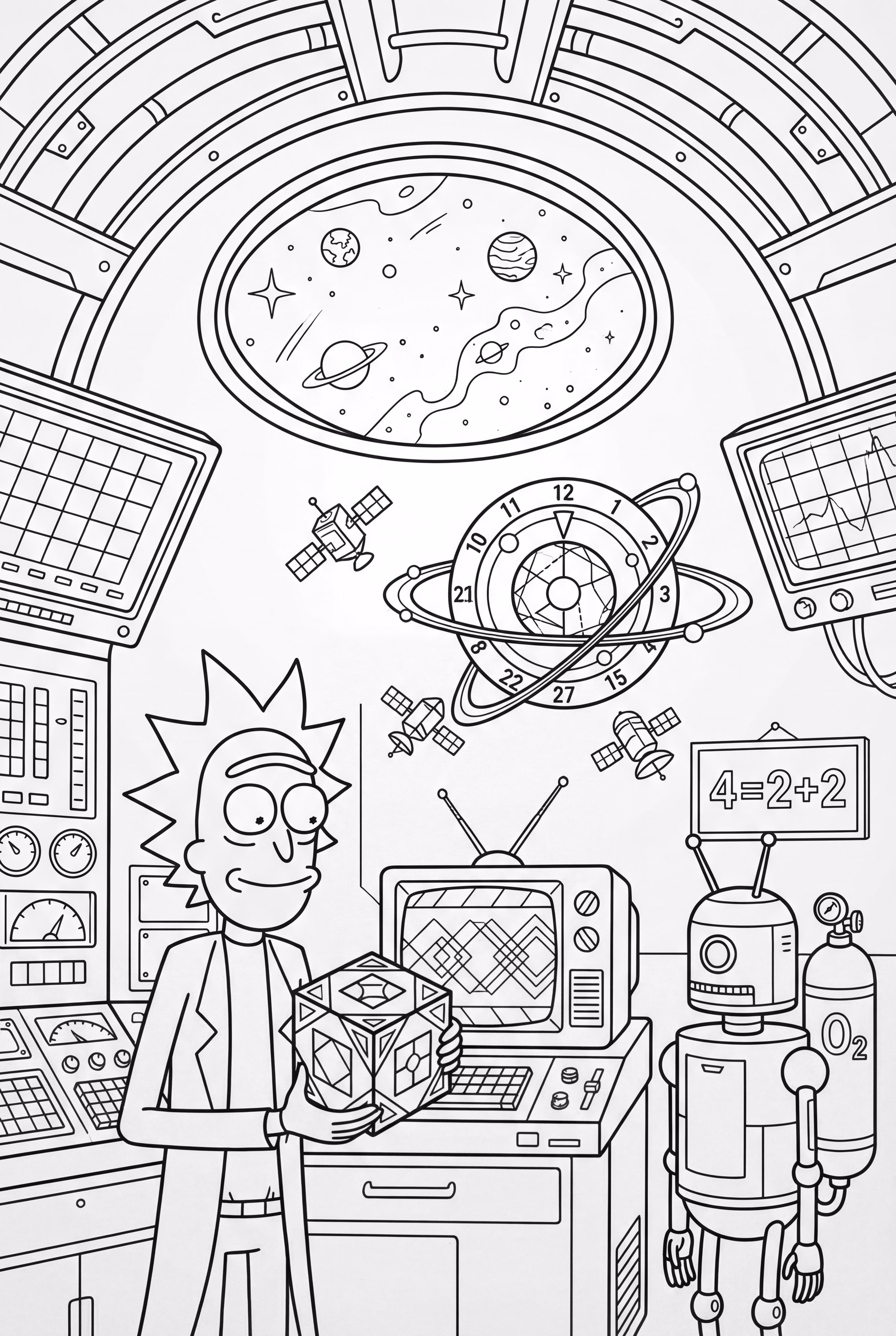 Rick und Morty lösen Rätsel im Weltraum