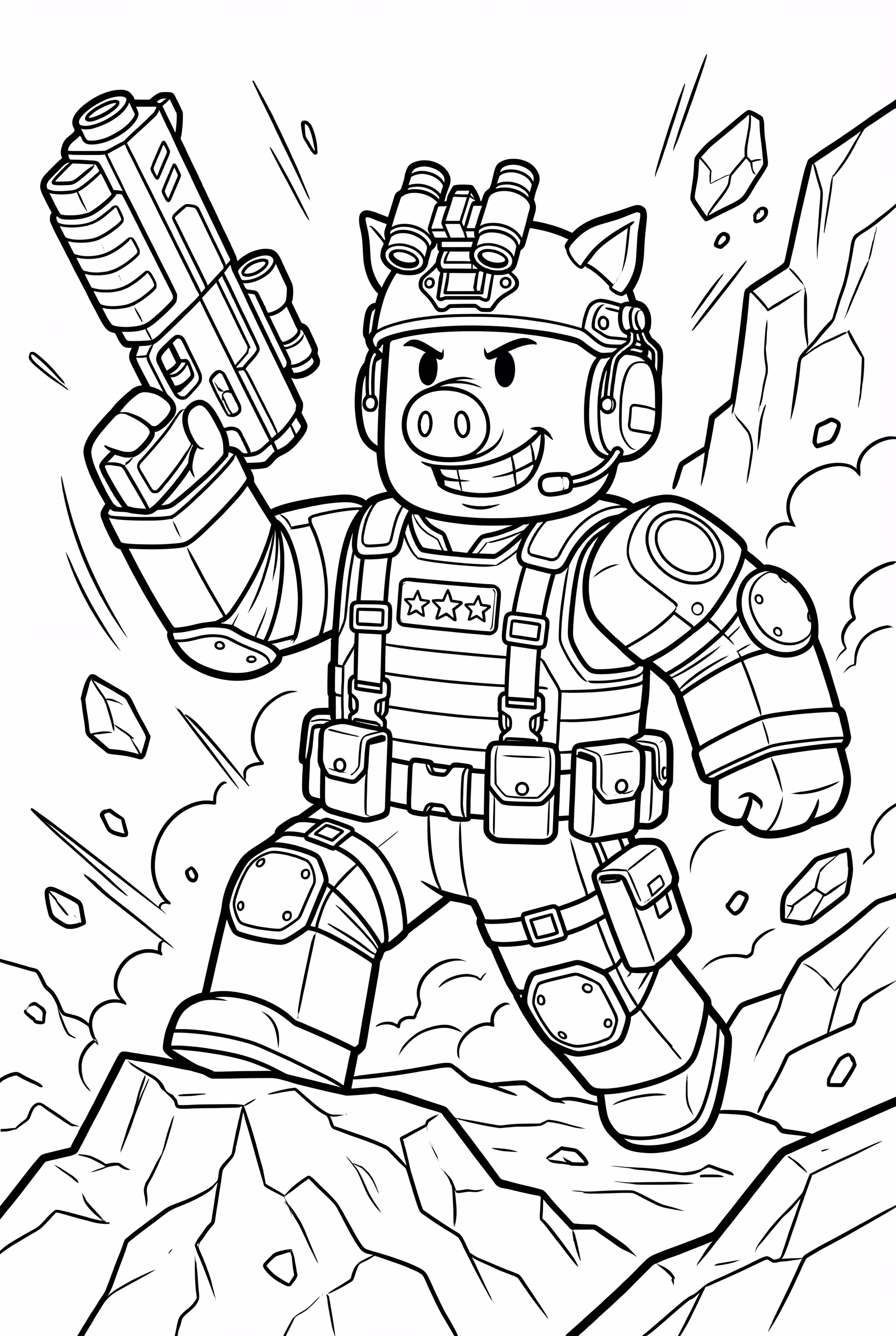 Roblox Soldier Piggy in Action