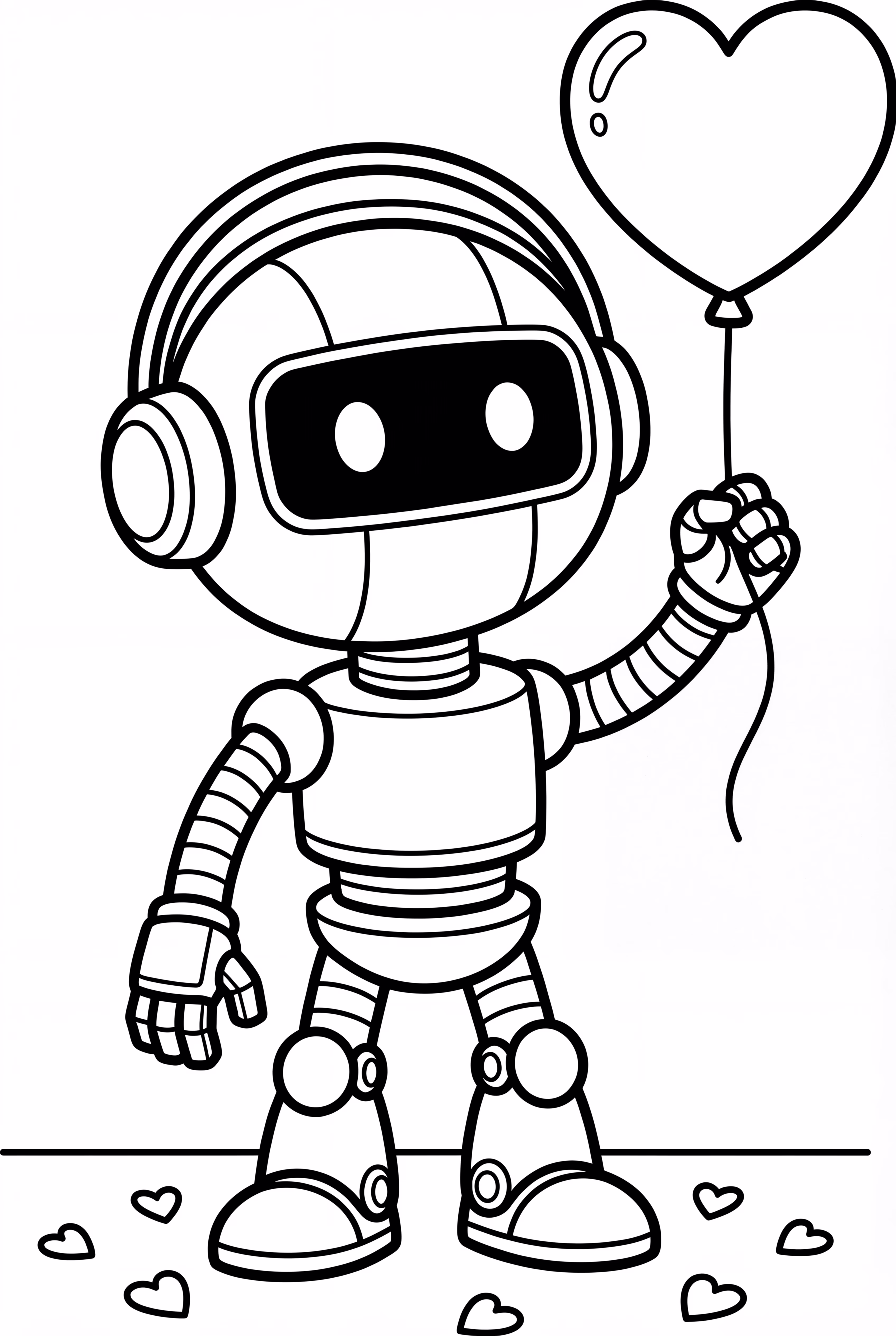 Robot preparing a Valentine's Day surprise