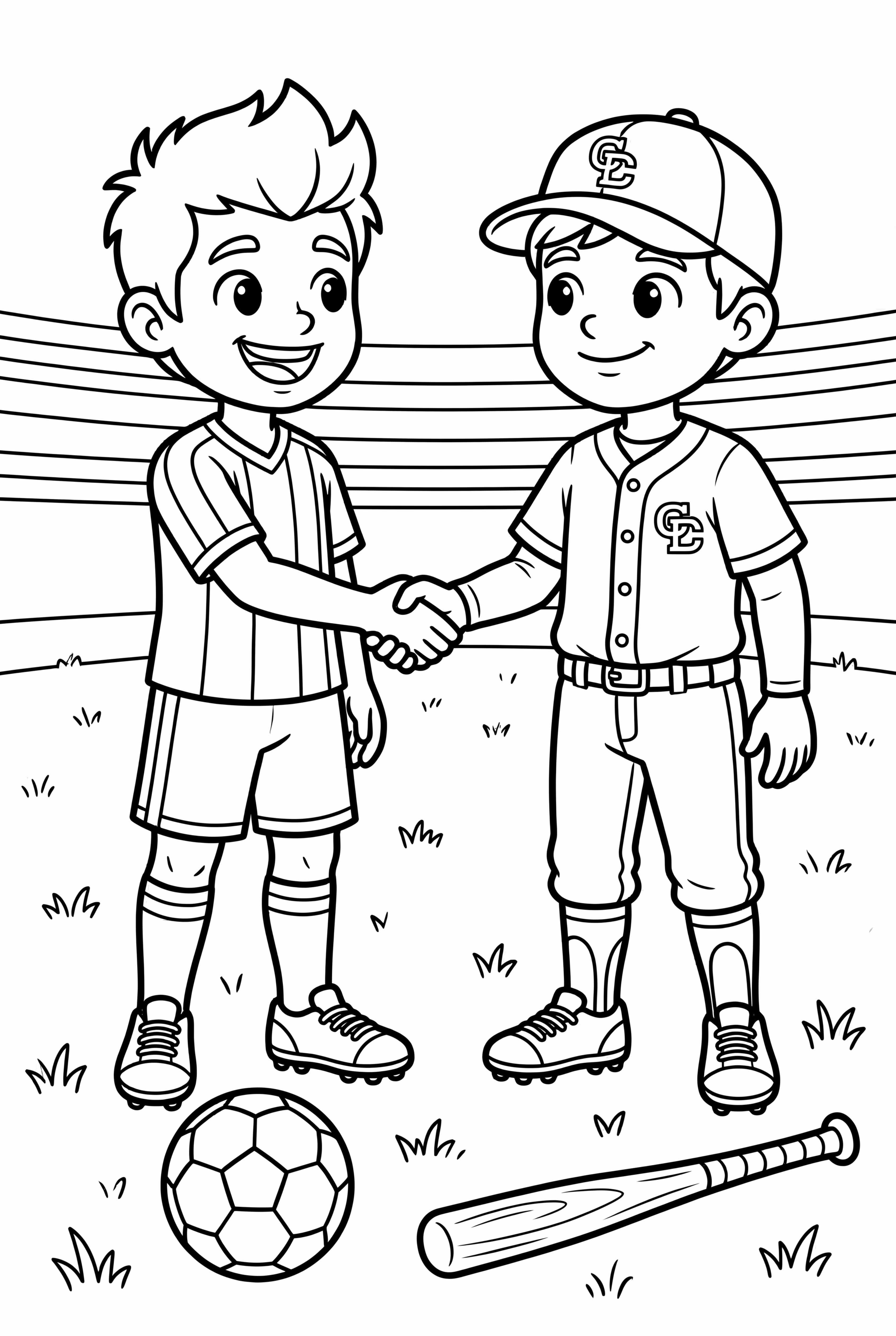 Ronaldo and Ronald Acuna Jr Shaking Hands