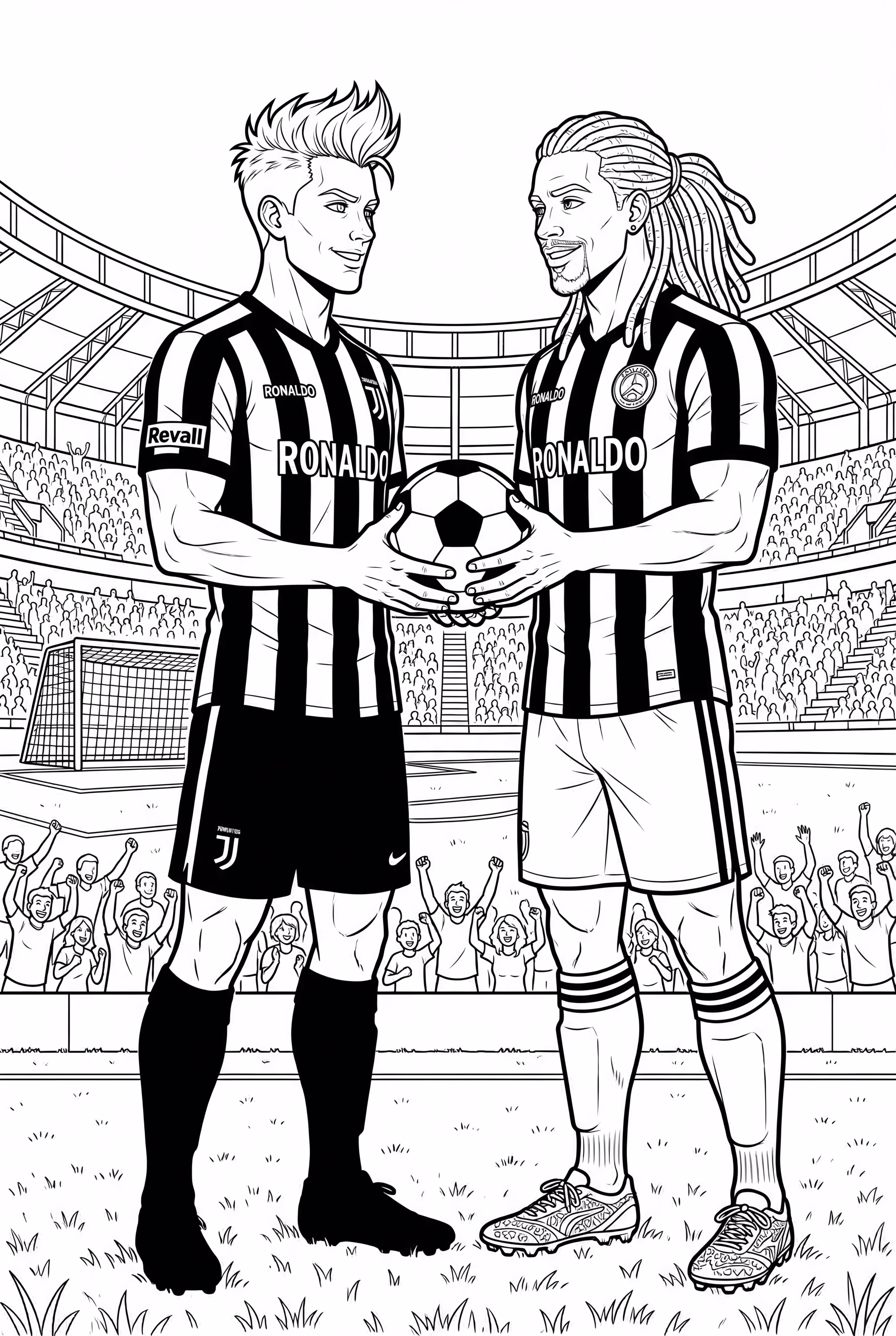 Ronaldo and Ronaldinho Together on the Field