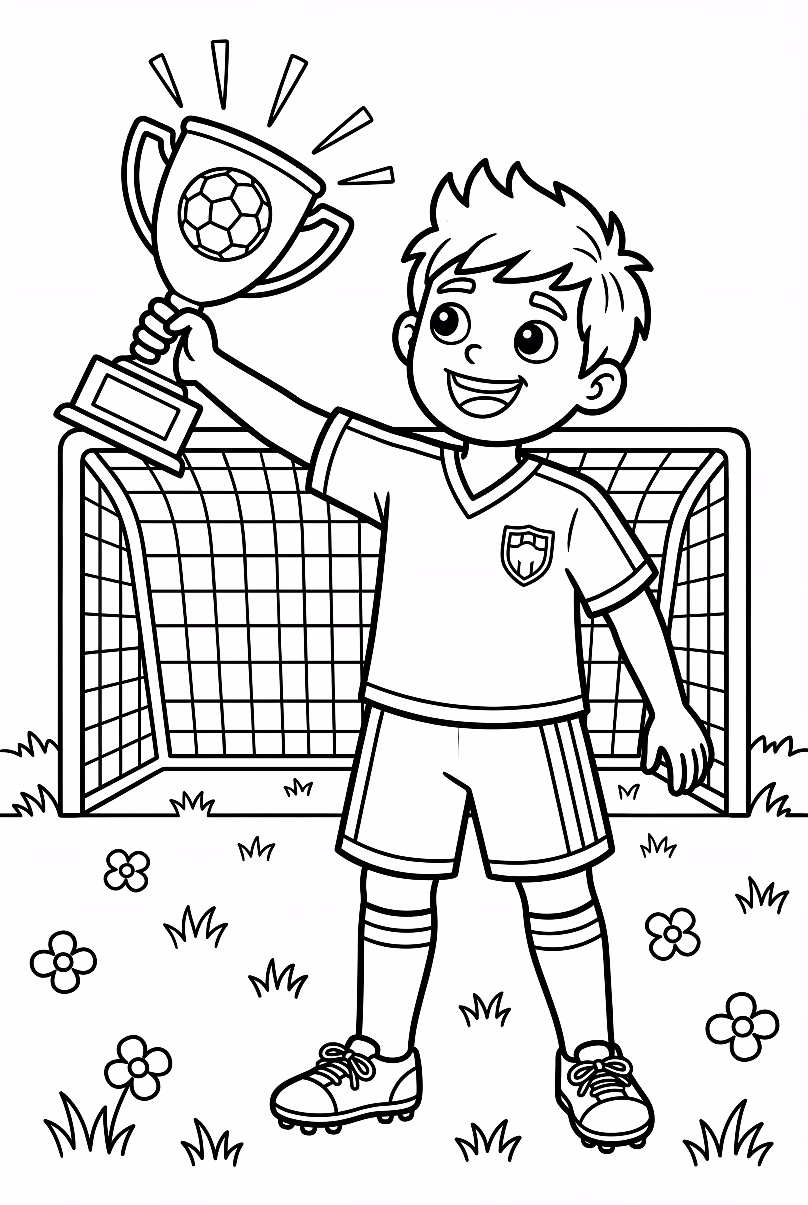 Ronaldo Holding a Trophy