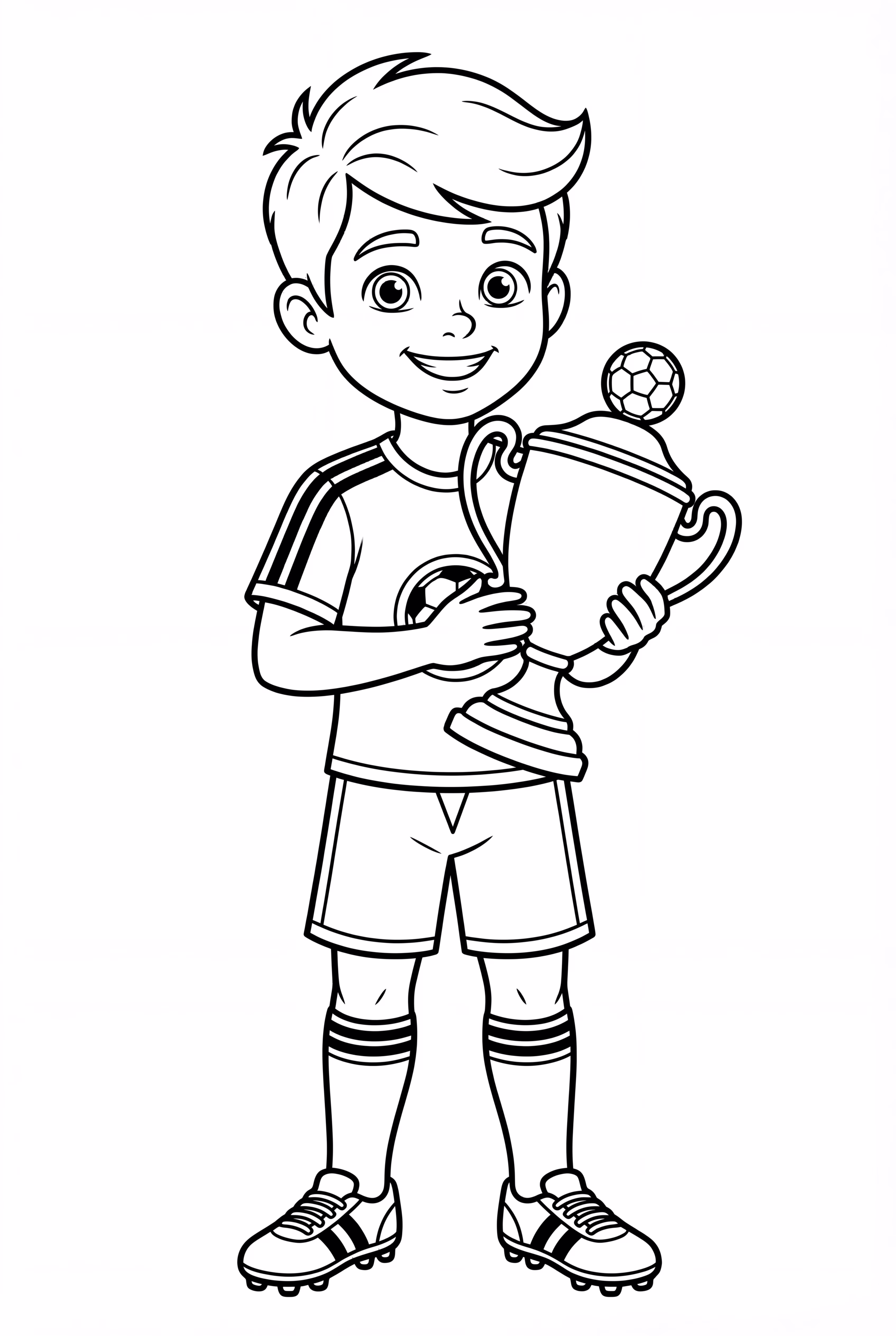 Ronaldo Holding a Trophy