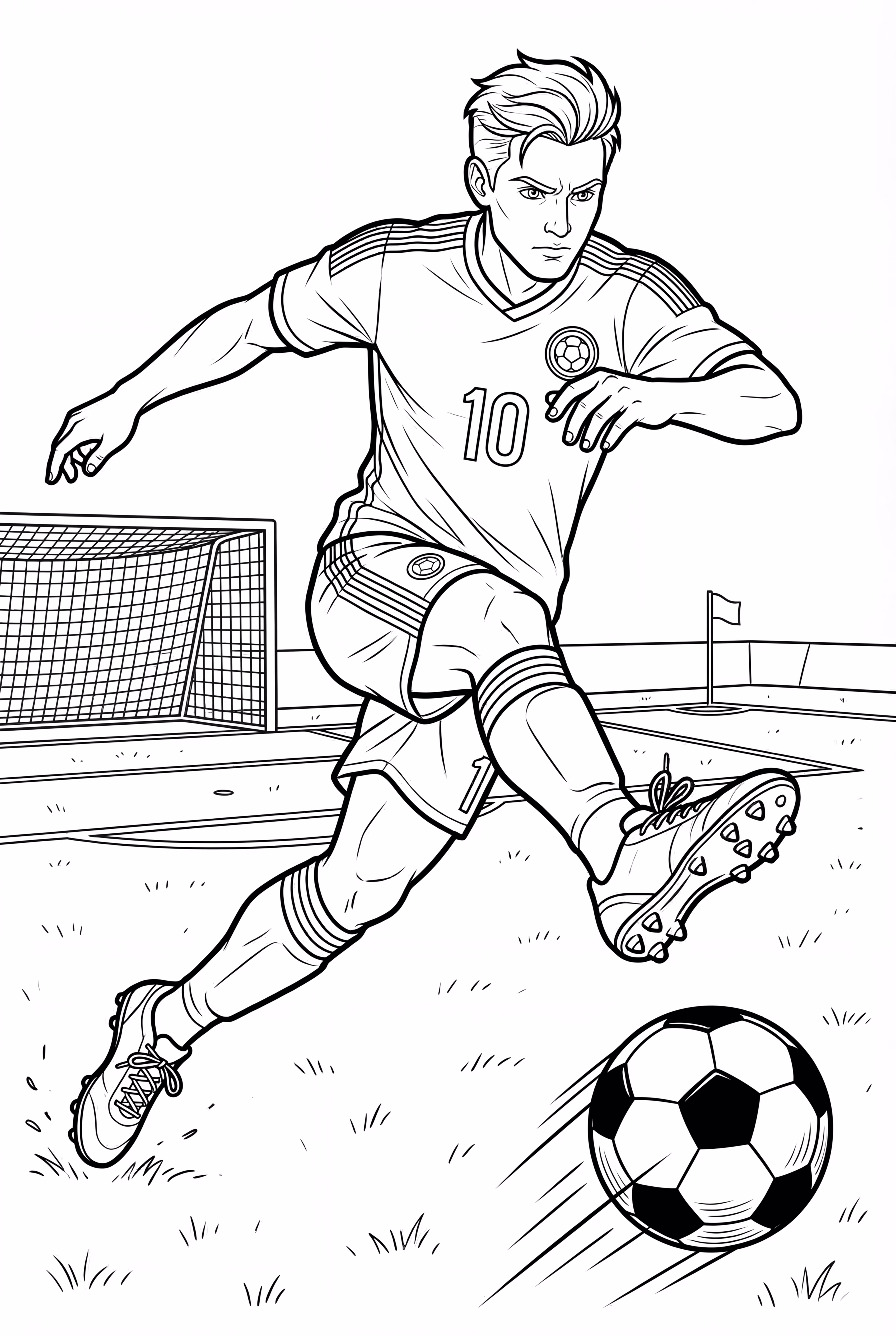 Ronaldo in Action on the Soccer Field-2