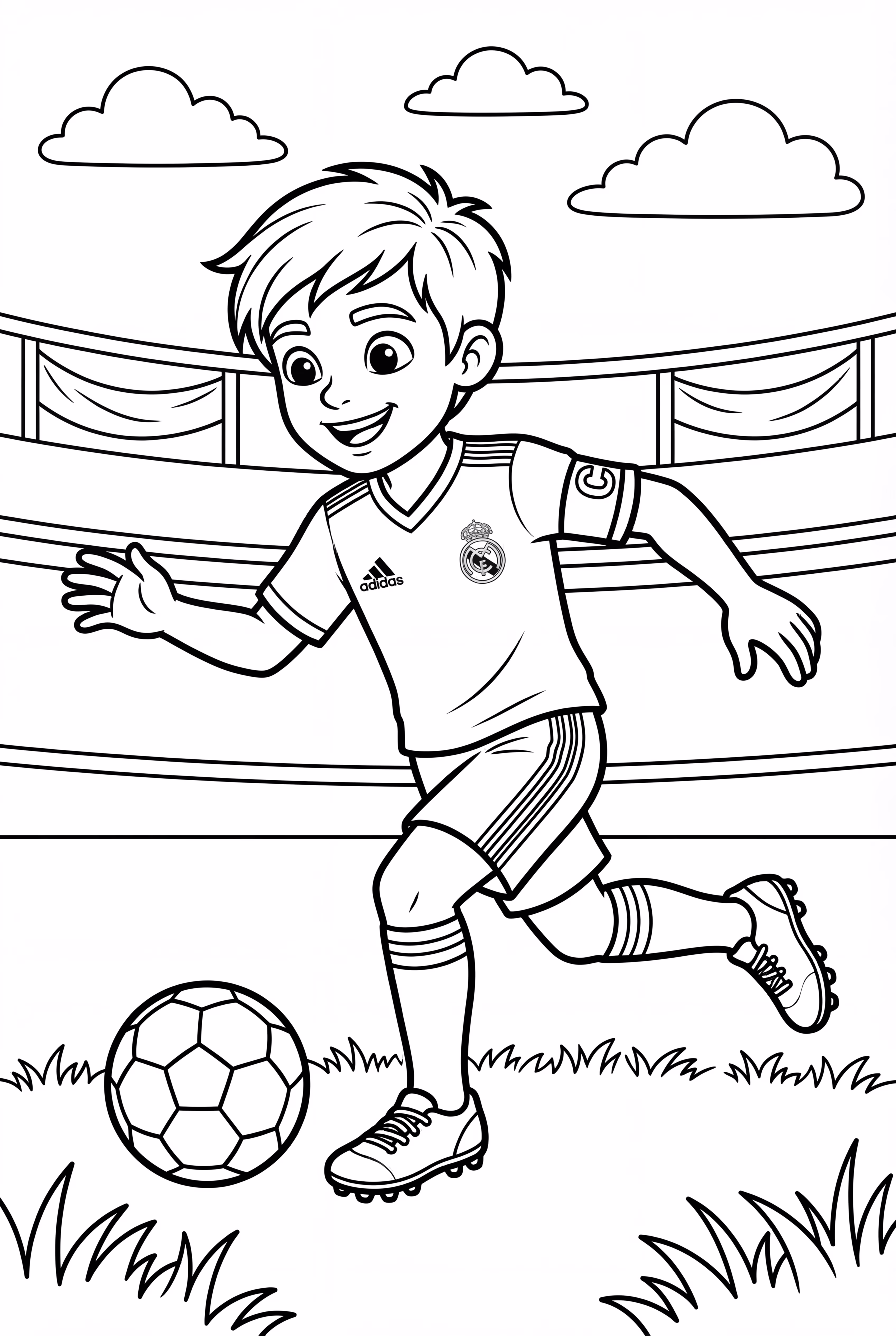 Ronaldo in Action on the Soccer Field