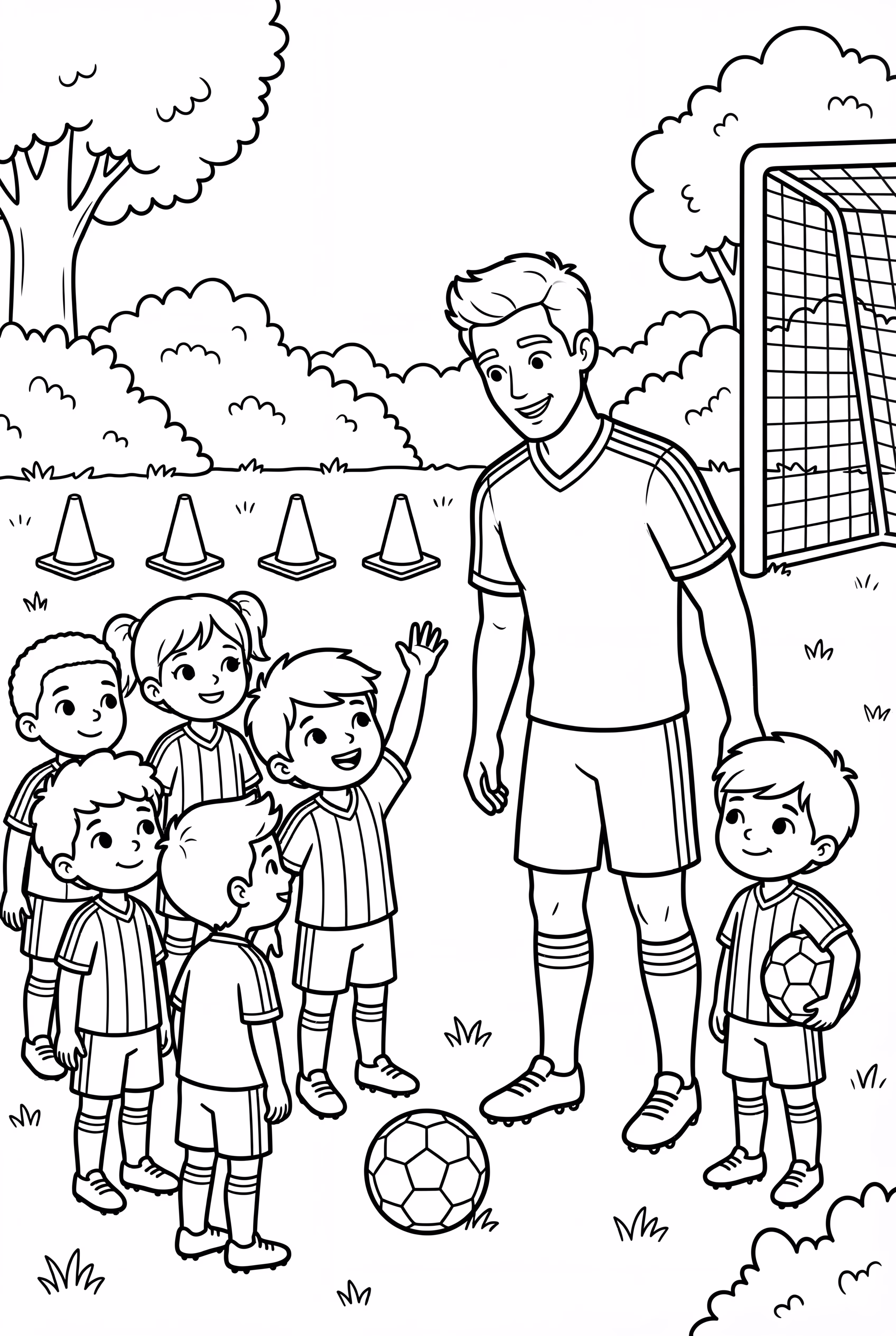 Ronaldo Inspiring Kids at a Soccer Camp