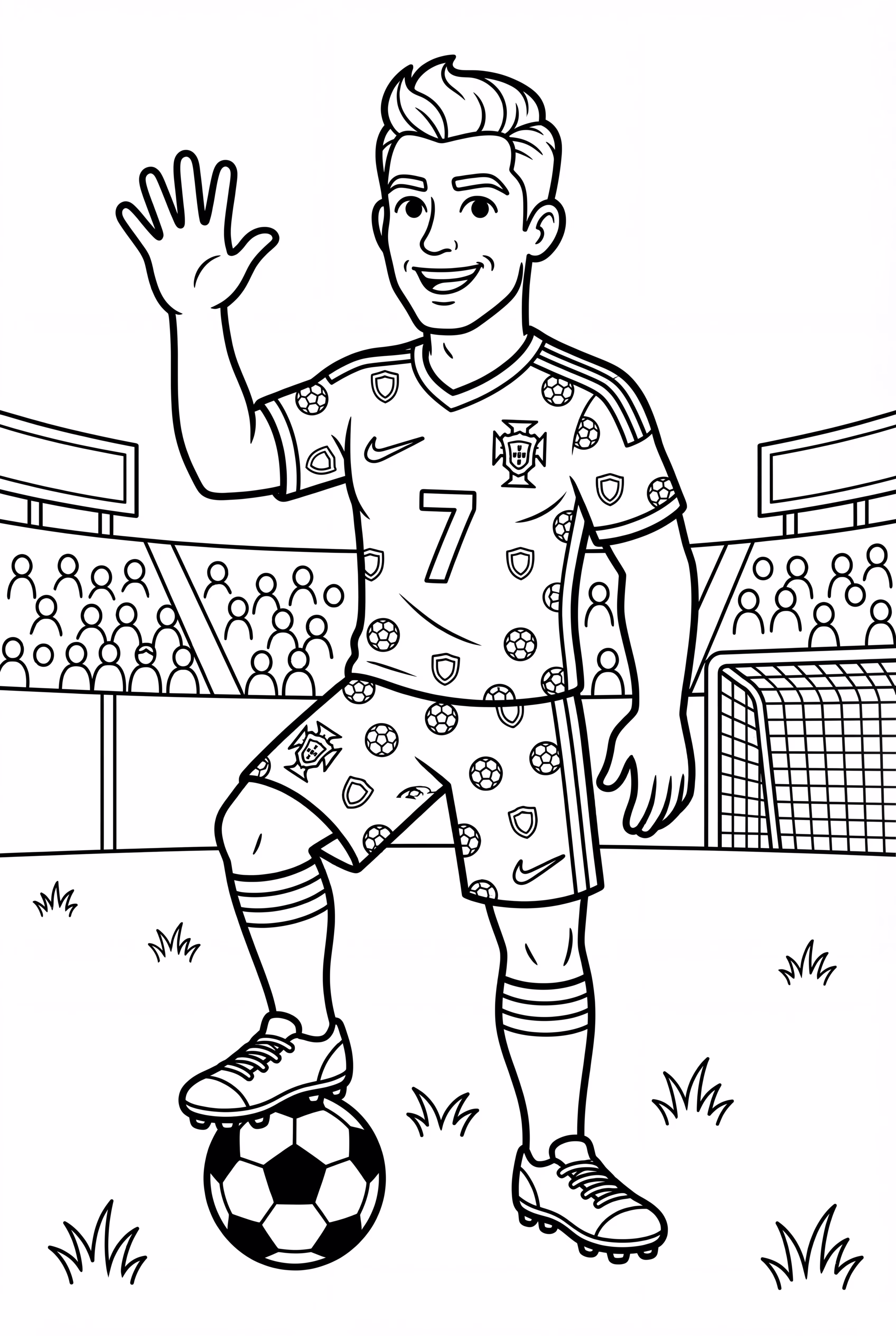 Ronaldo Smiling and Waving-2