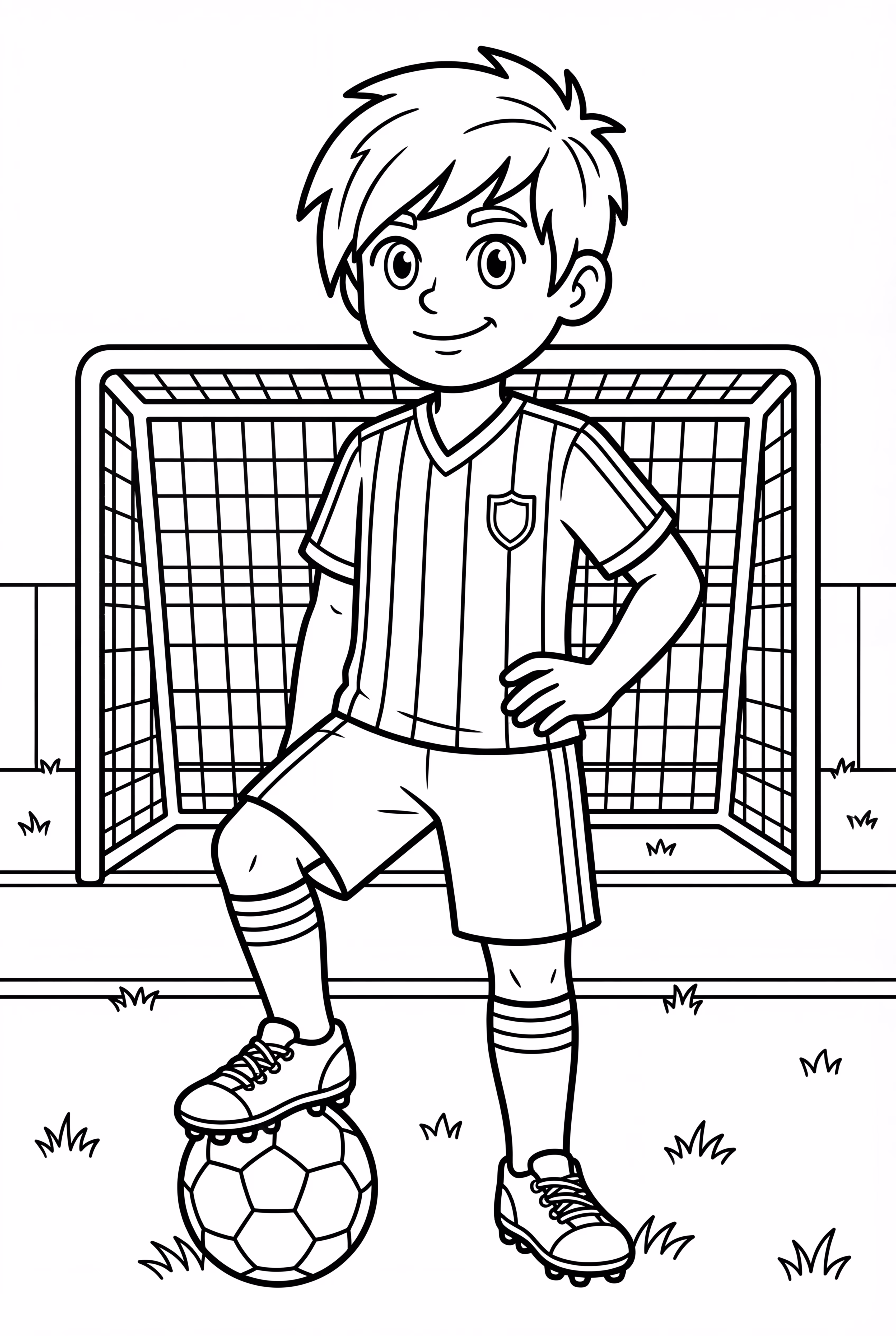 Ronaldo Standing with a Soccer Ball