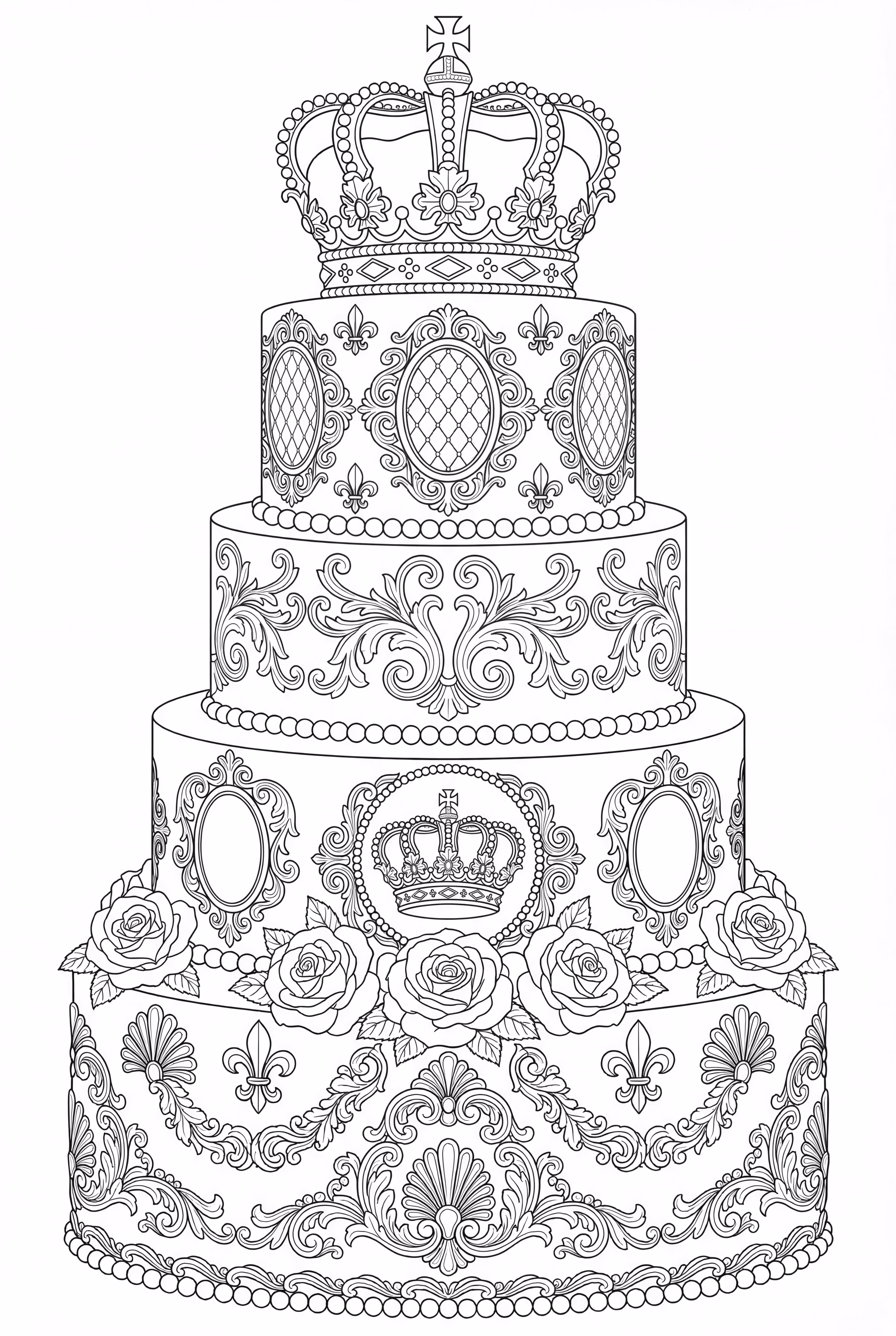 Royal Wedding Cake Design