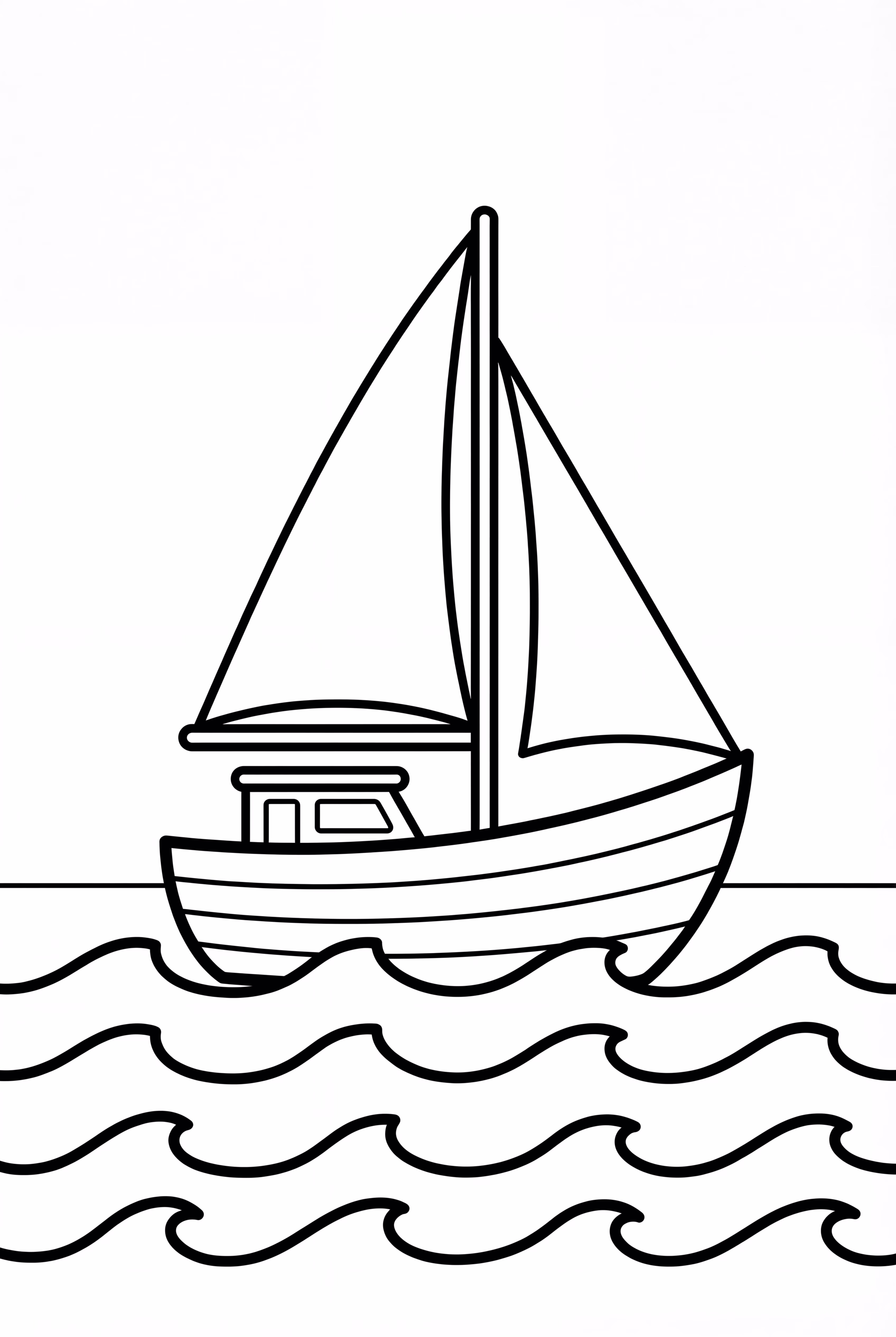 Sail Boat During a Sunset Cruise