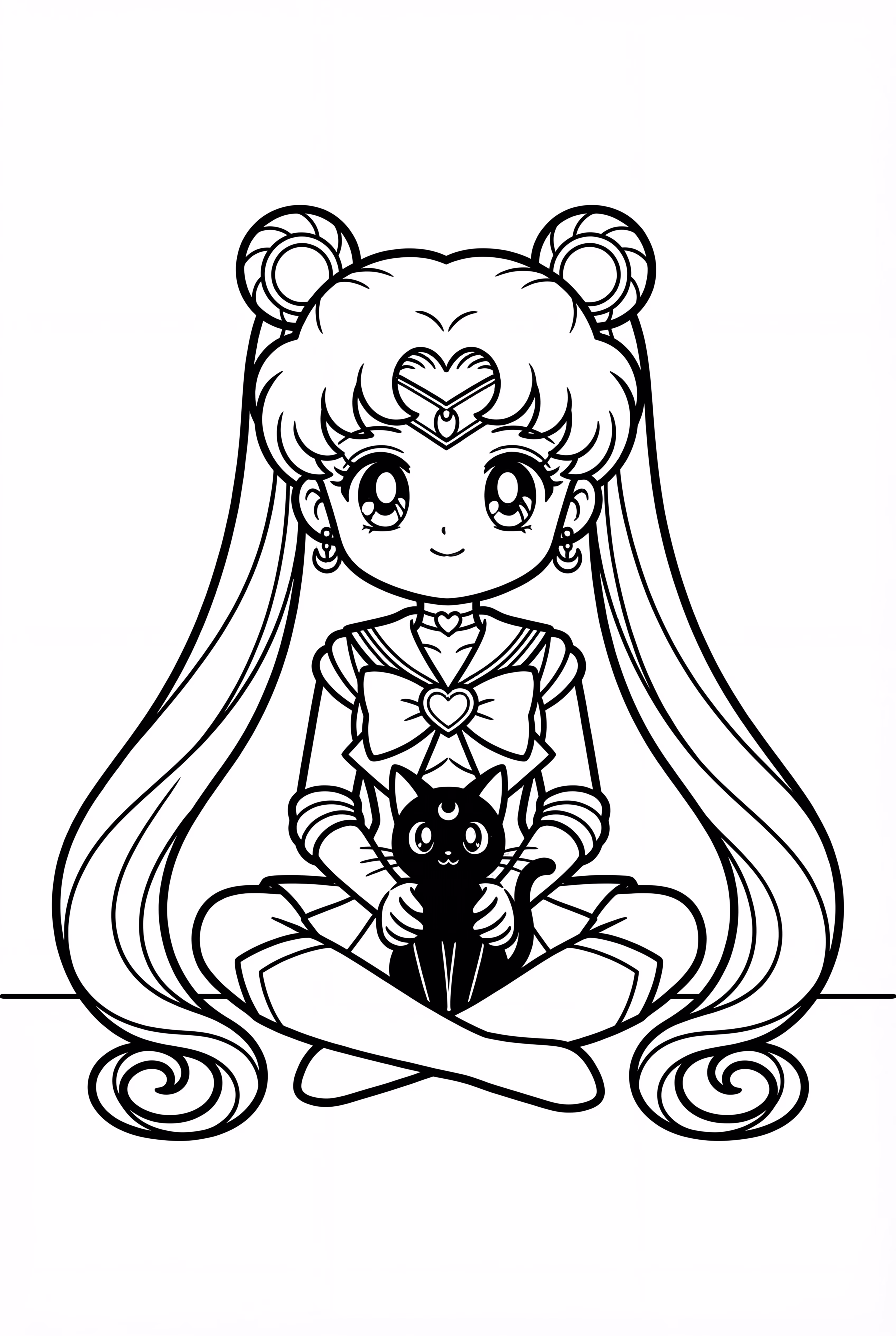 Sailor Moon And Luna
